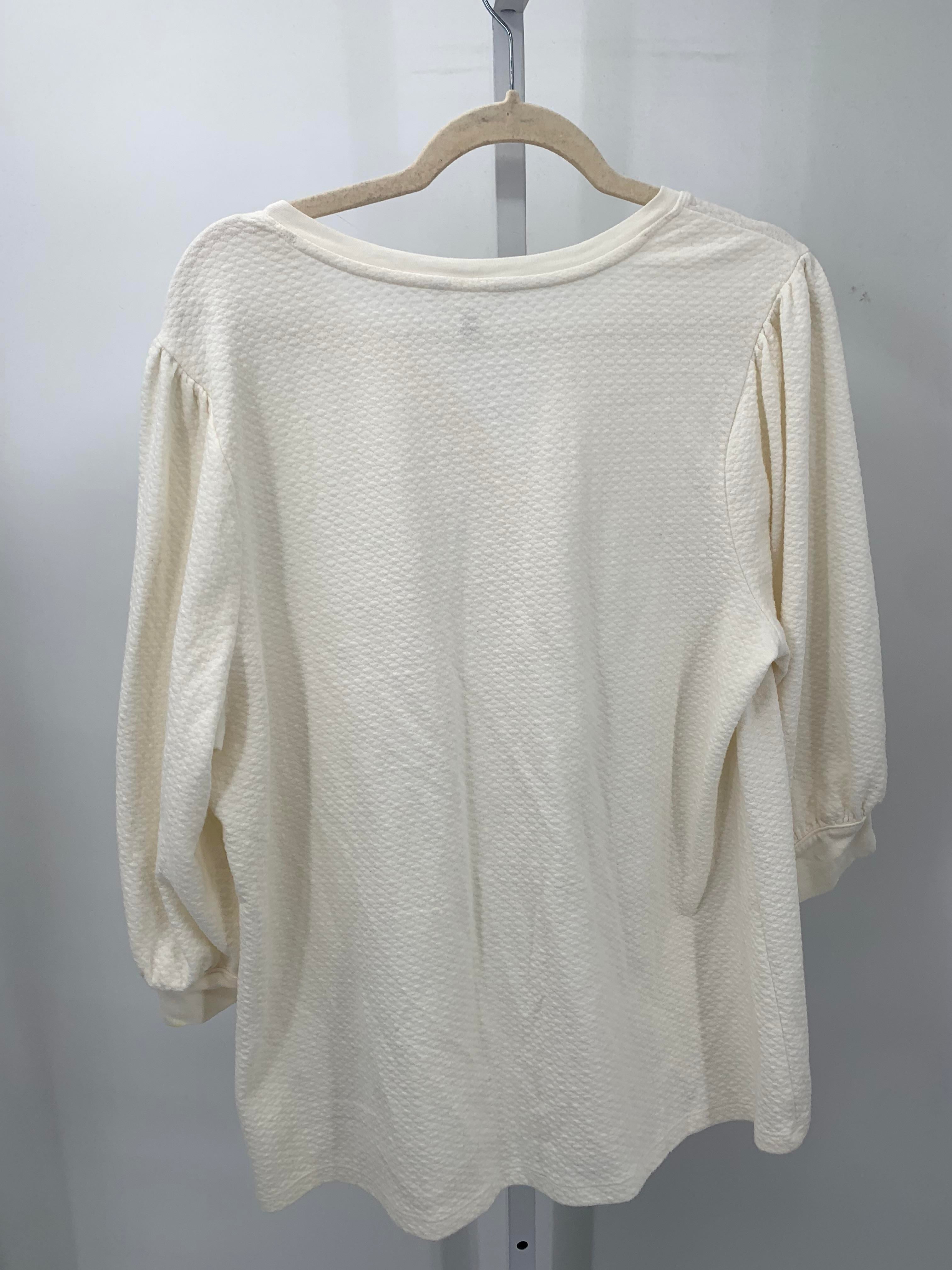 Time and Tru Size Extra Large Misses 3/4 Sleeve Shirt