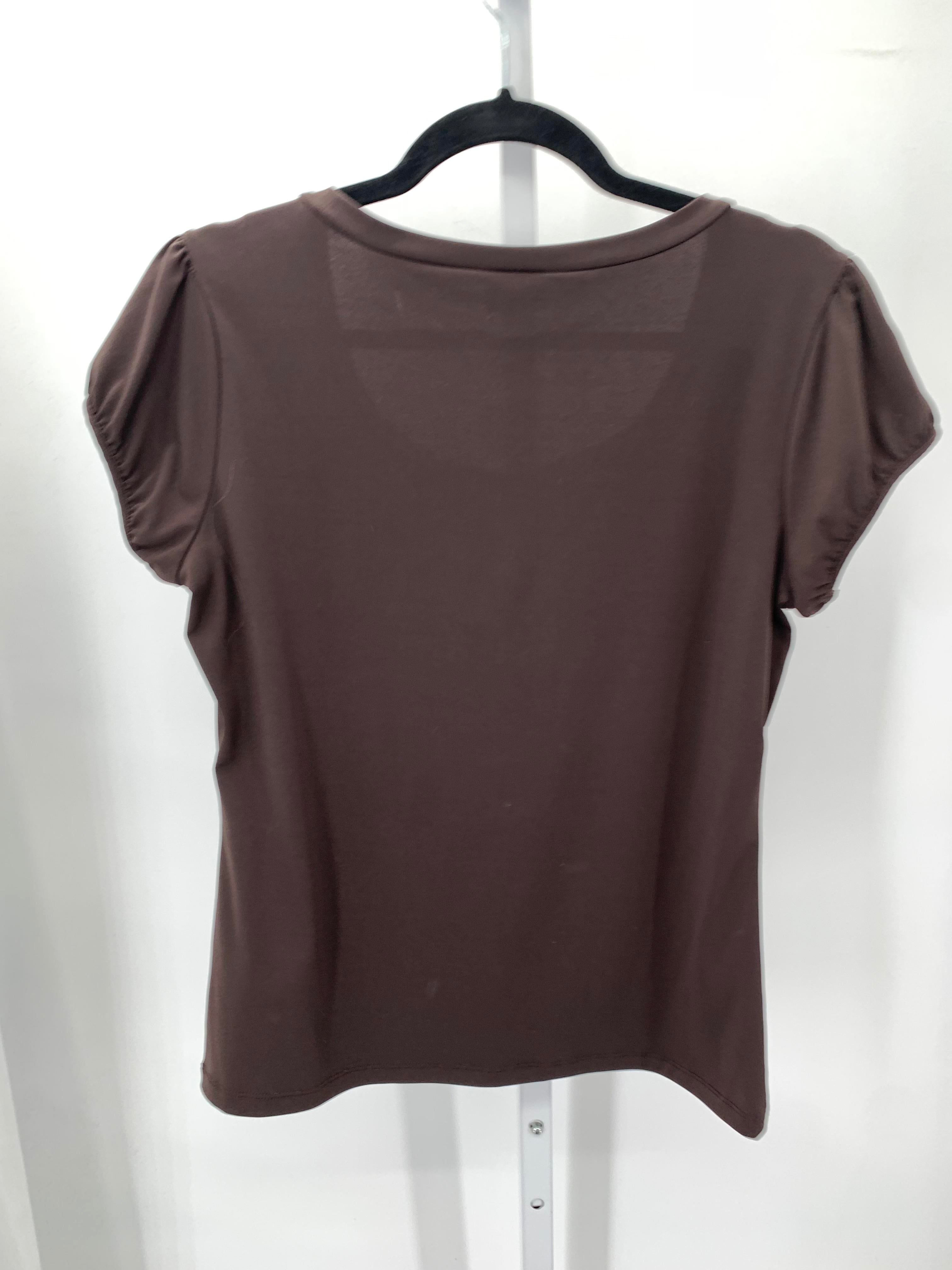 Worthington Size Large Misses Short Sleeve Shirt