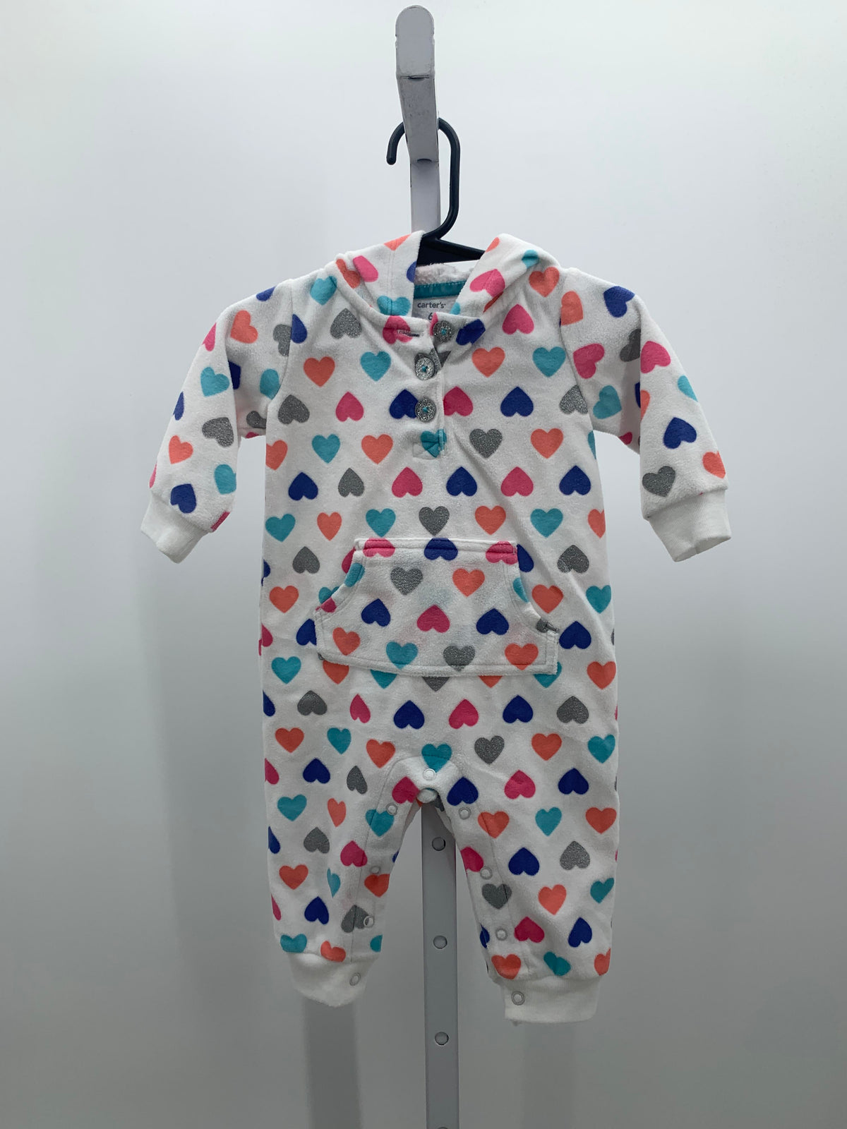 Carters Size 6 Months Girls Long Slv. Romper