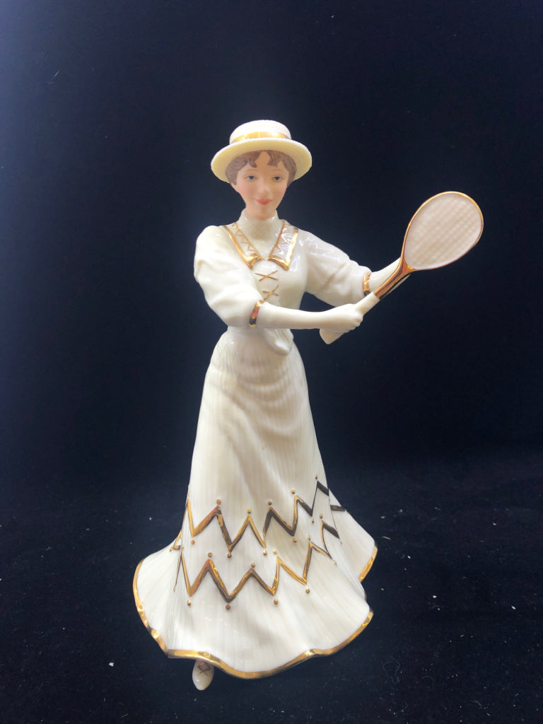 LENOX TENNIS AT TRAYMORE WOMAN FIGURE.