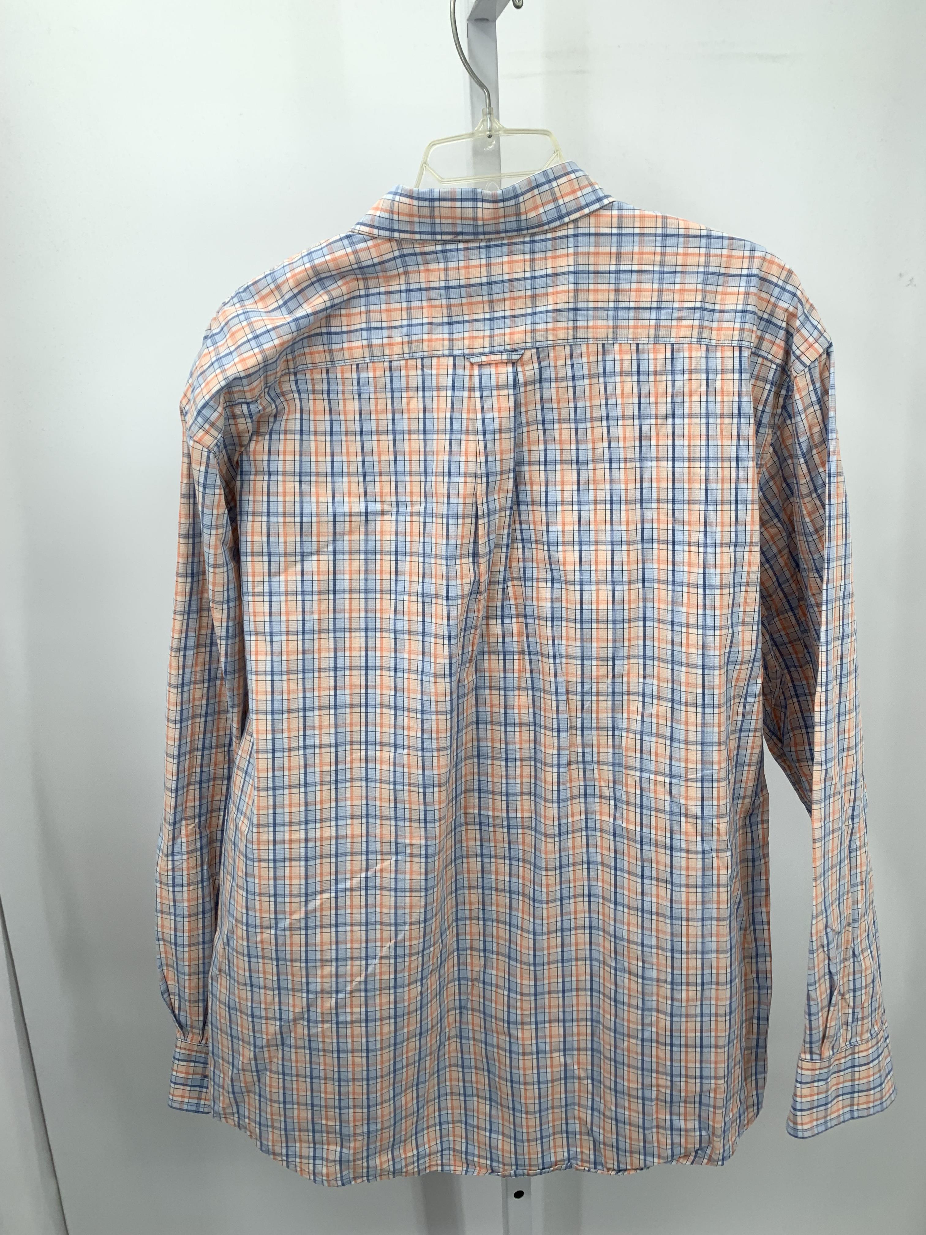 BLUE PLAID BTN DOWN