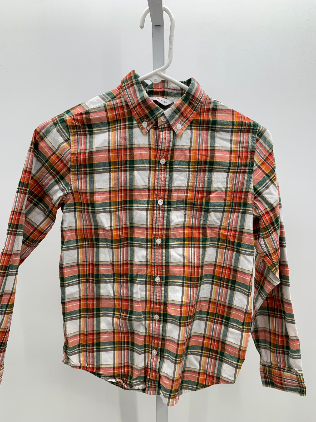 PLAID BTN DOWN
