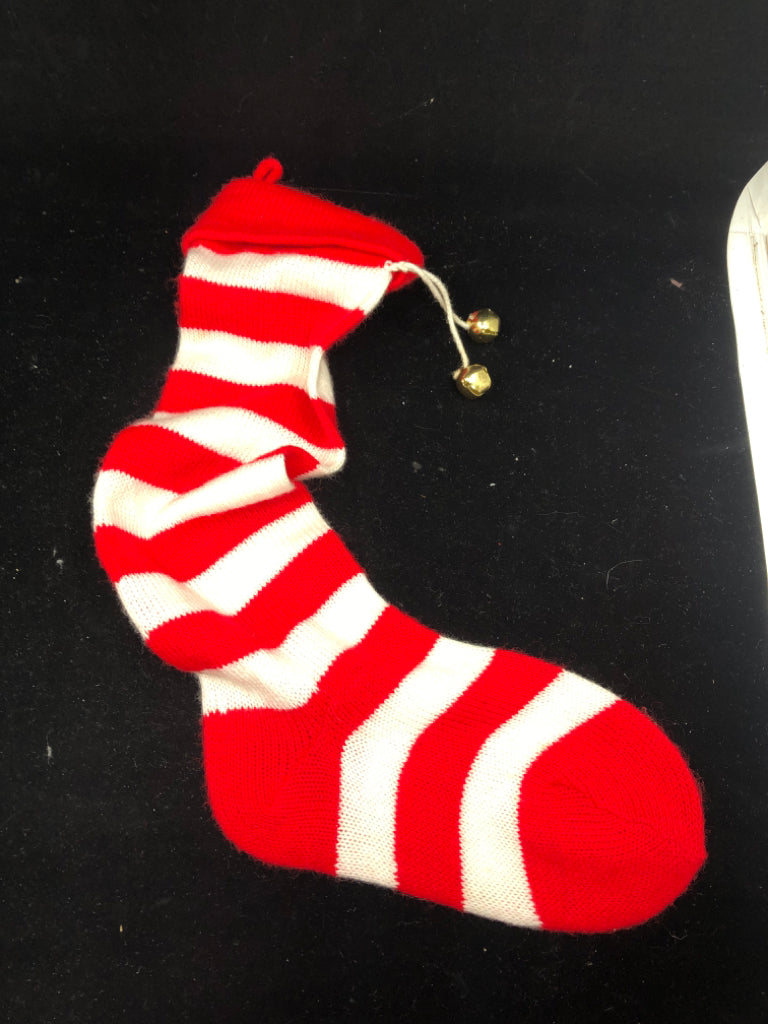 RED AND WHITE STOCKING.