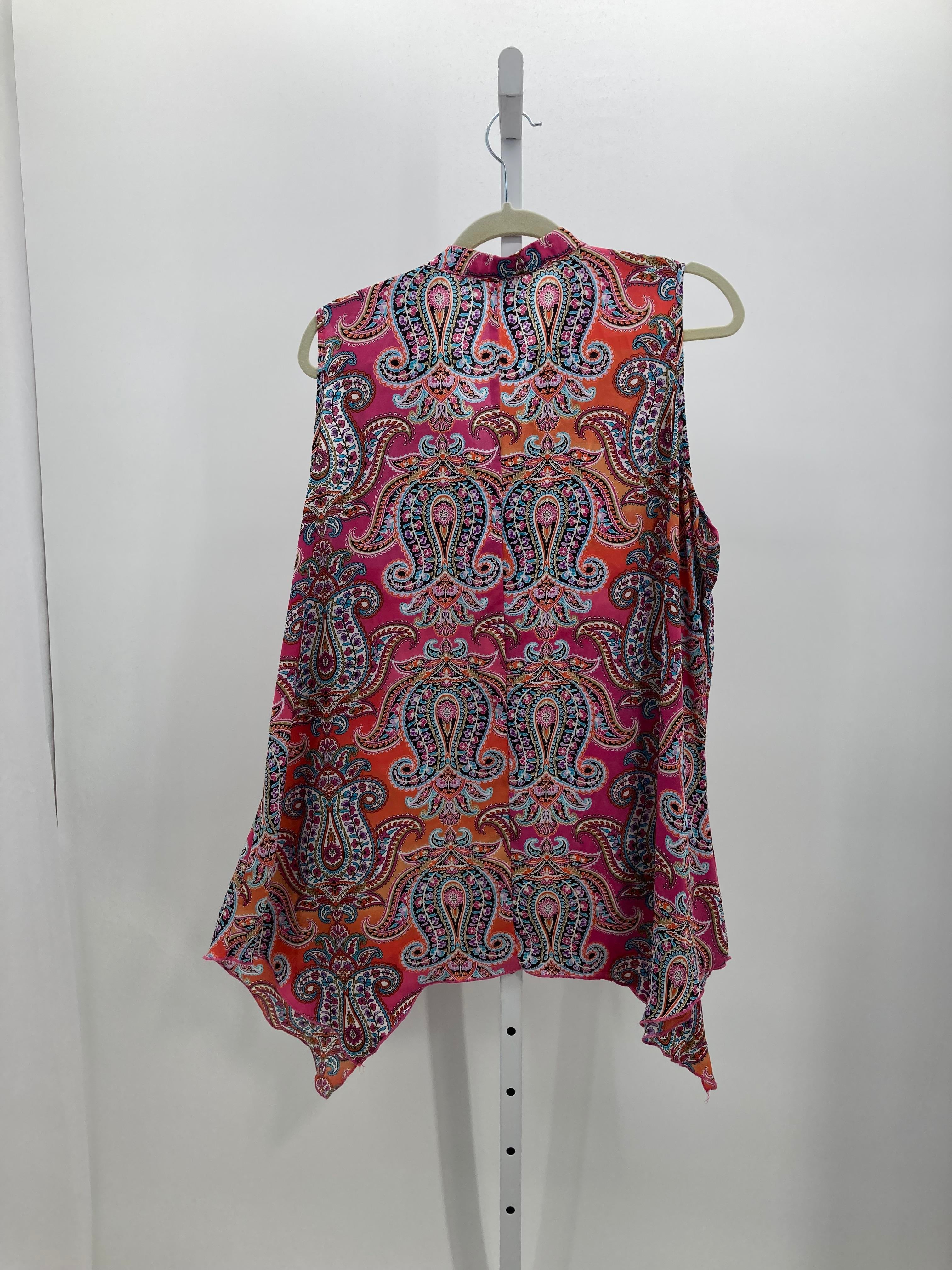 Spense Size 1X Womens Sleeveless Shirt