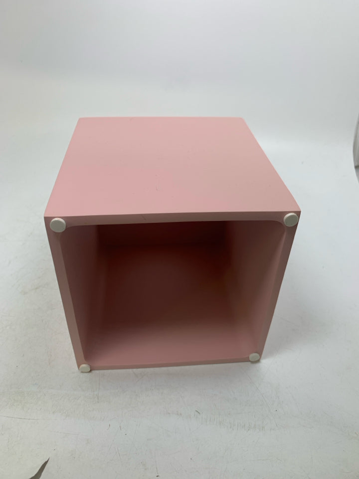 HEAVY RESIN MATTE PINK TISSUE BOX COVER.