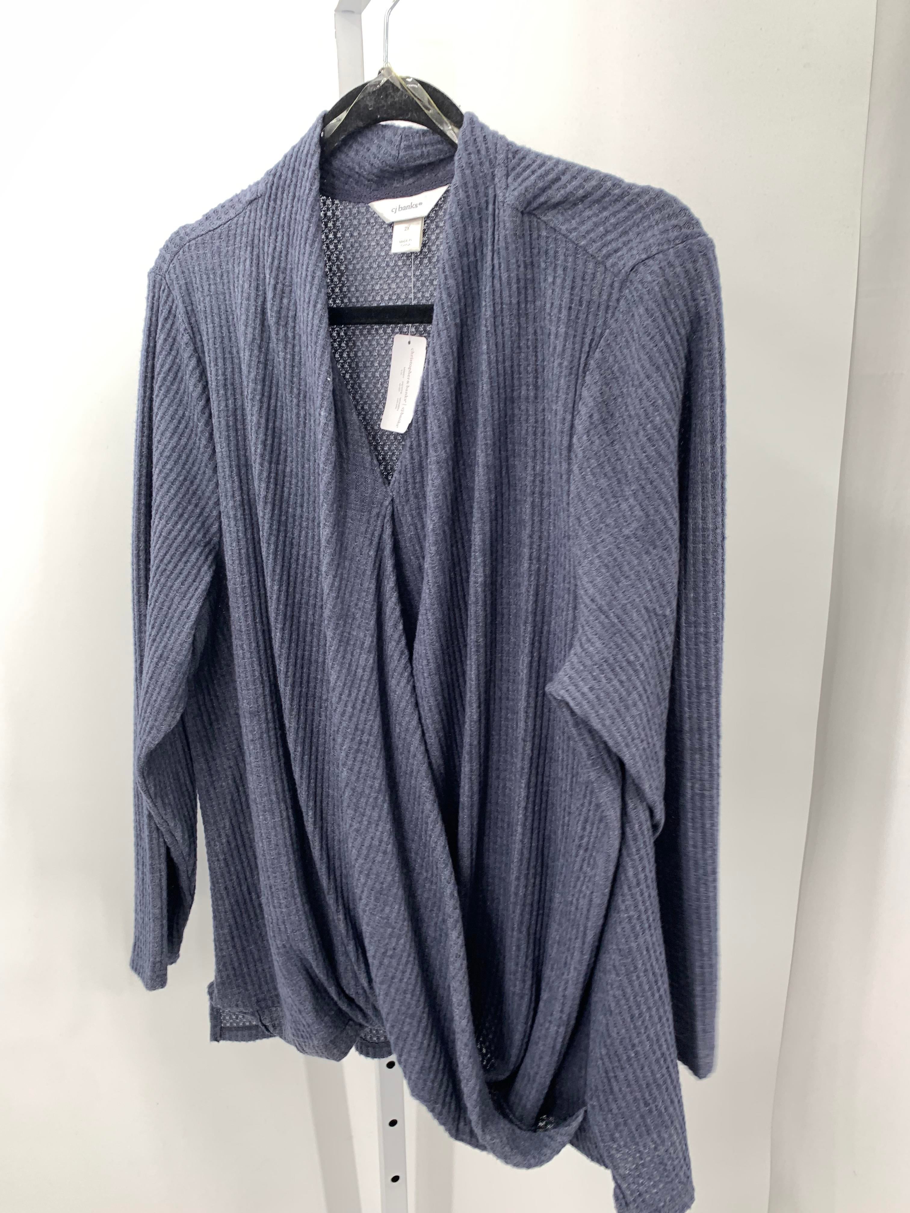 CJ Banks Size 2X Womens Long Slv Sweater