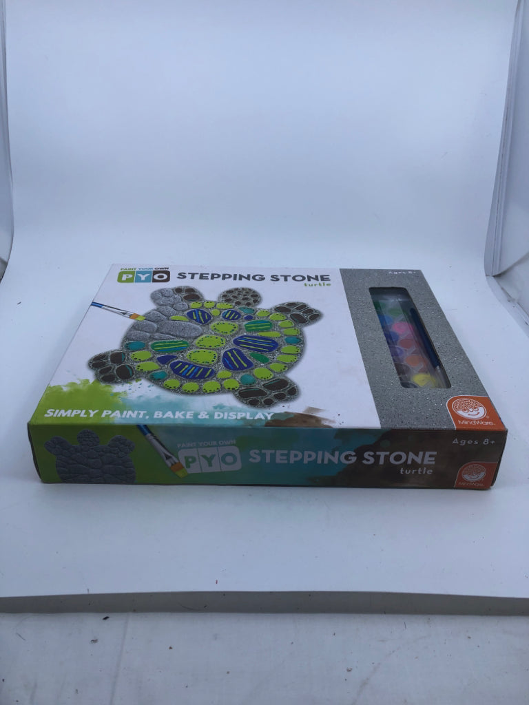 NIB PAINT YOUR OWN STEPPING STONE TURTLE.