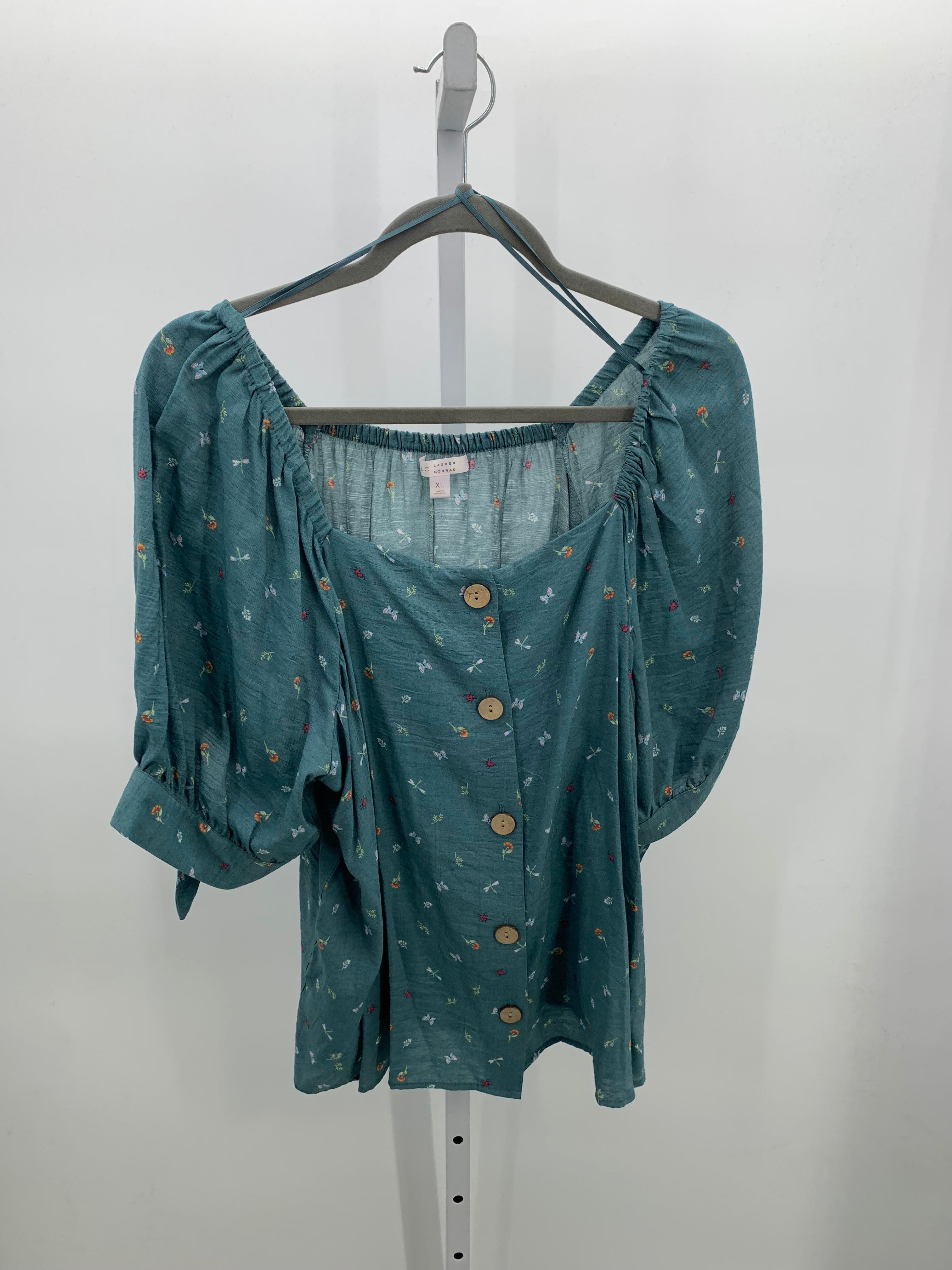Lauren Conrad Size Extra Large Misses Short Sleeve Shirt