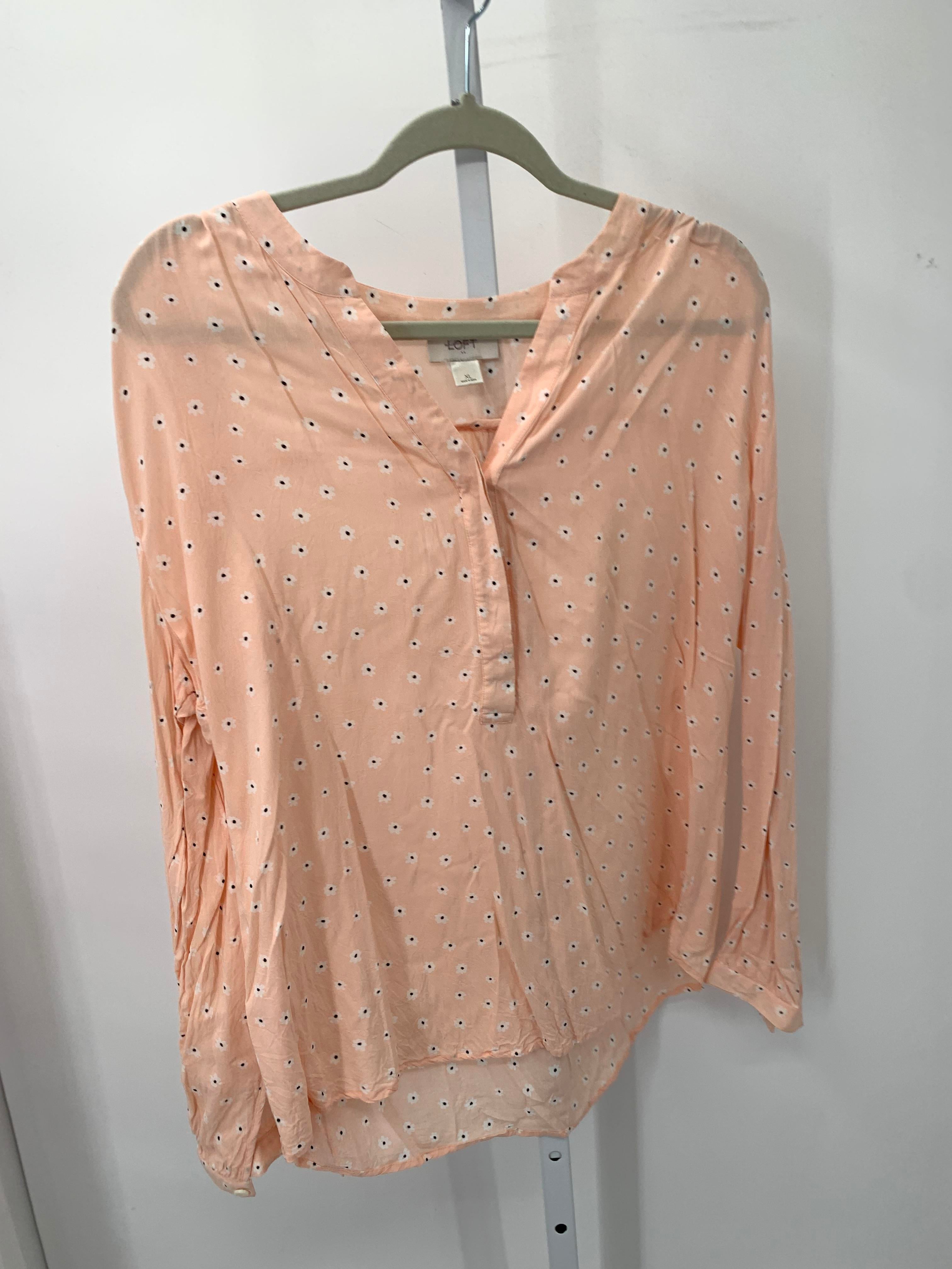 Loft Size Extra Large Misses Long Sleeve Shirt