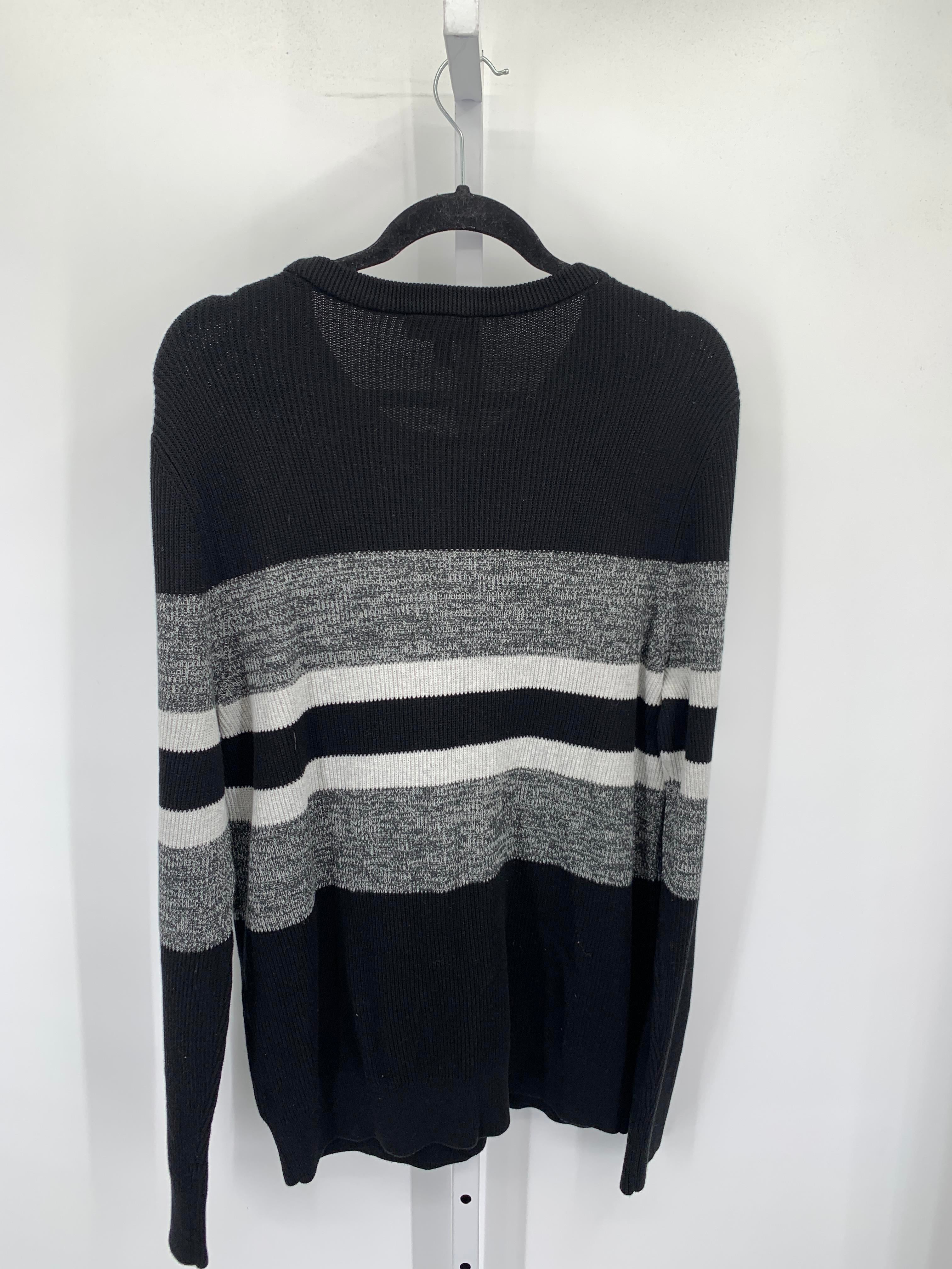 NEW GREY STRIPES RIBBED KNIT