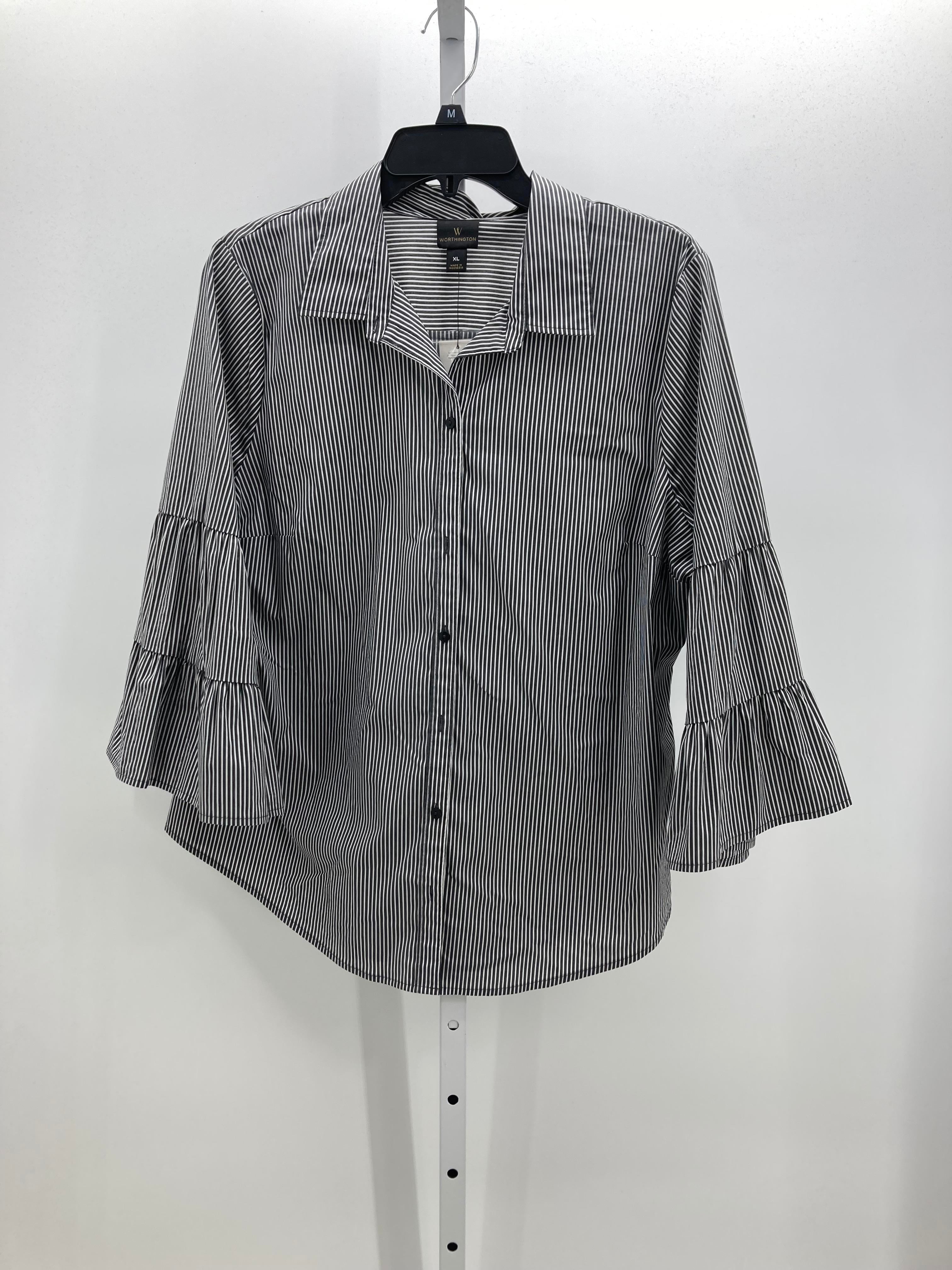 Worthington Size Extra Large Misses 3/4 Sleeve Shirt