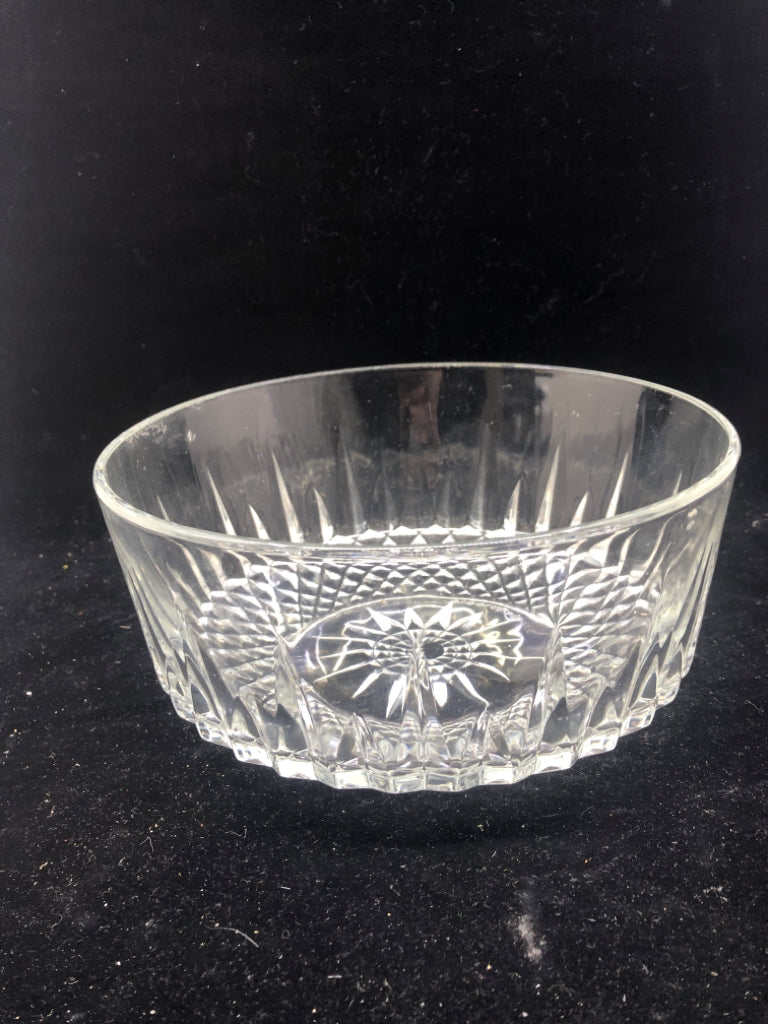 CUT GLASS BOTTOM BOWL.