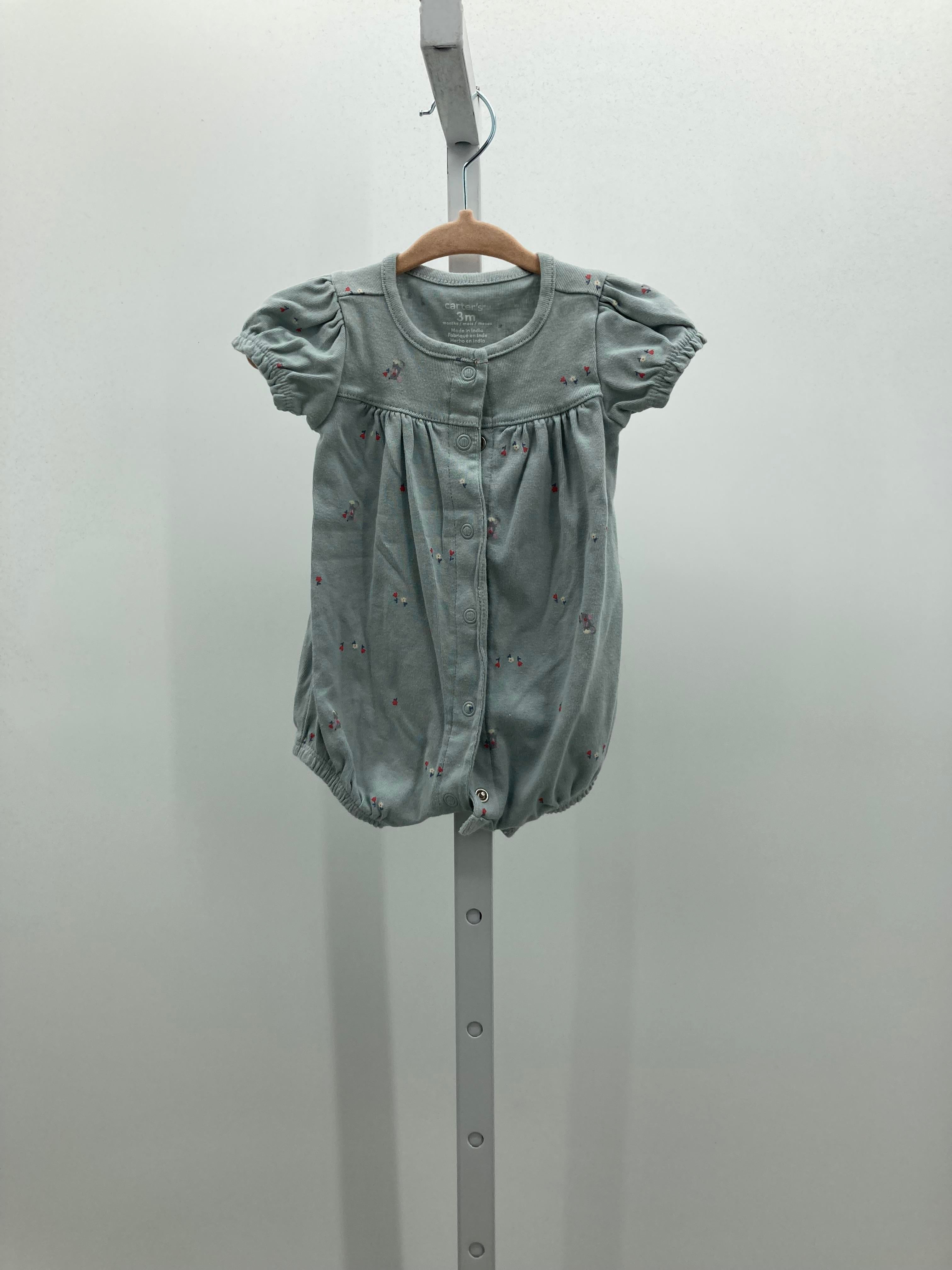 Carters Size 3 Months Girls Short Slv. Romper