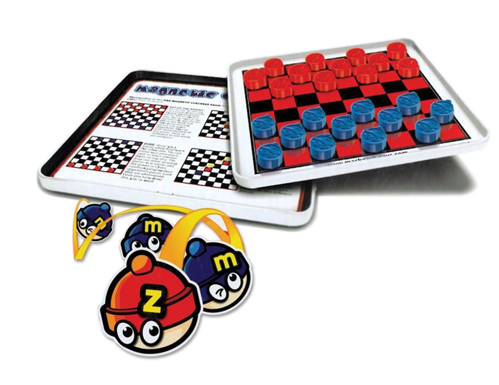 Magnetic Checkers Travel Game