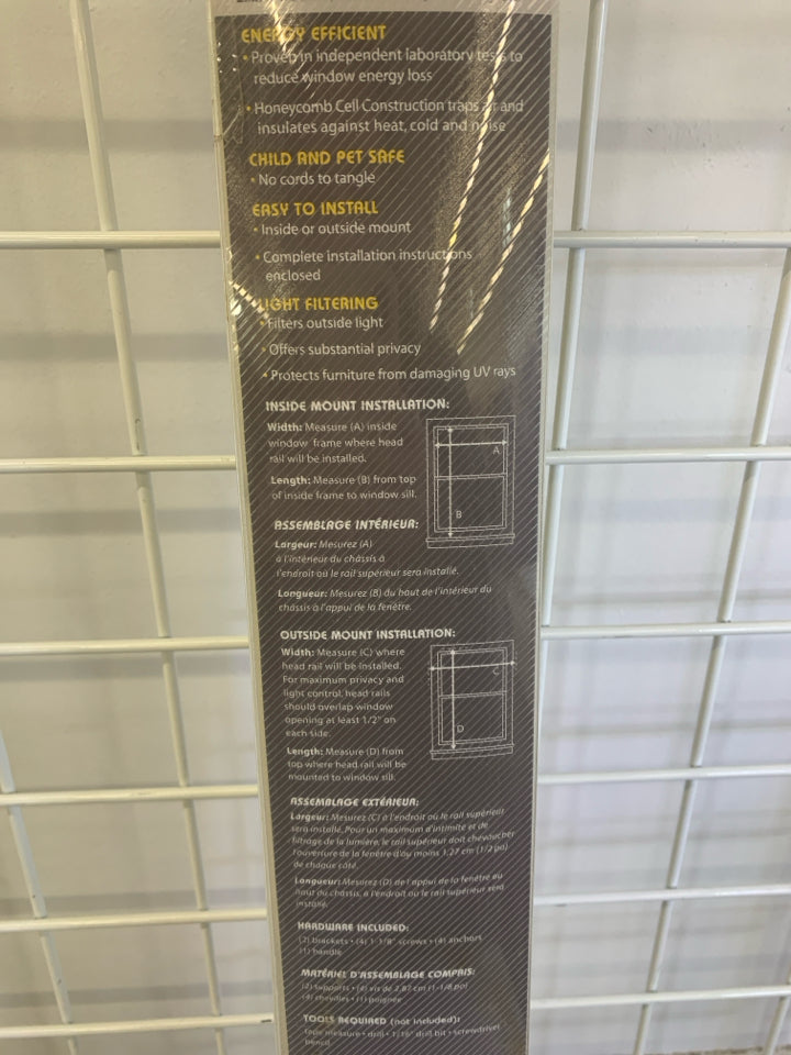 NIB CORDLESS CELLULAR HONEYCOMB SHADE INSOLA.