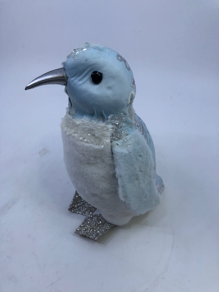 LIGHT BLUE DECORATIVE PENGUIN.
