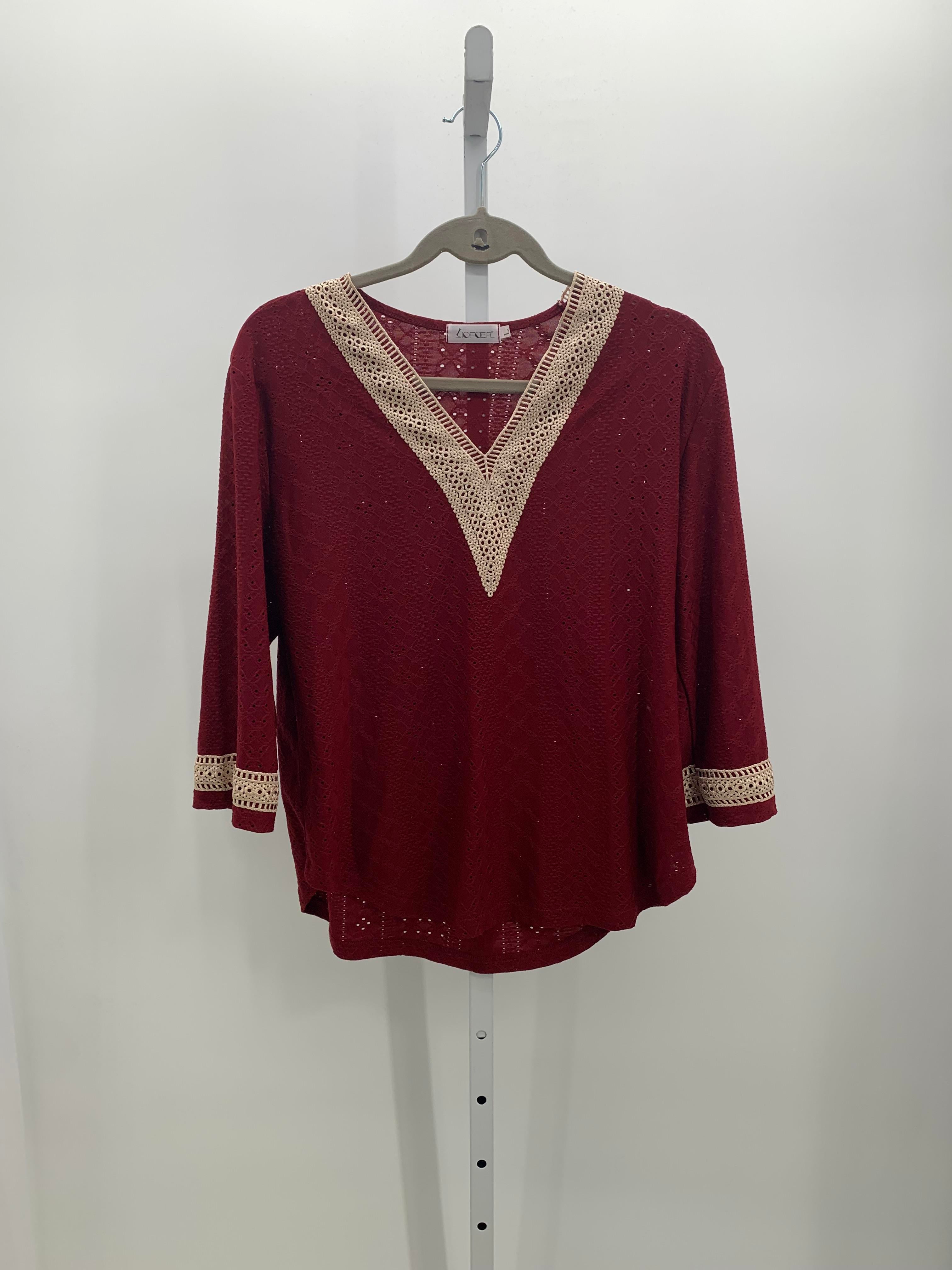 Size Large Misses 3/4 Sleeve Shirt