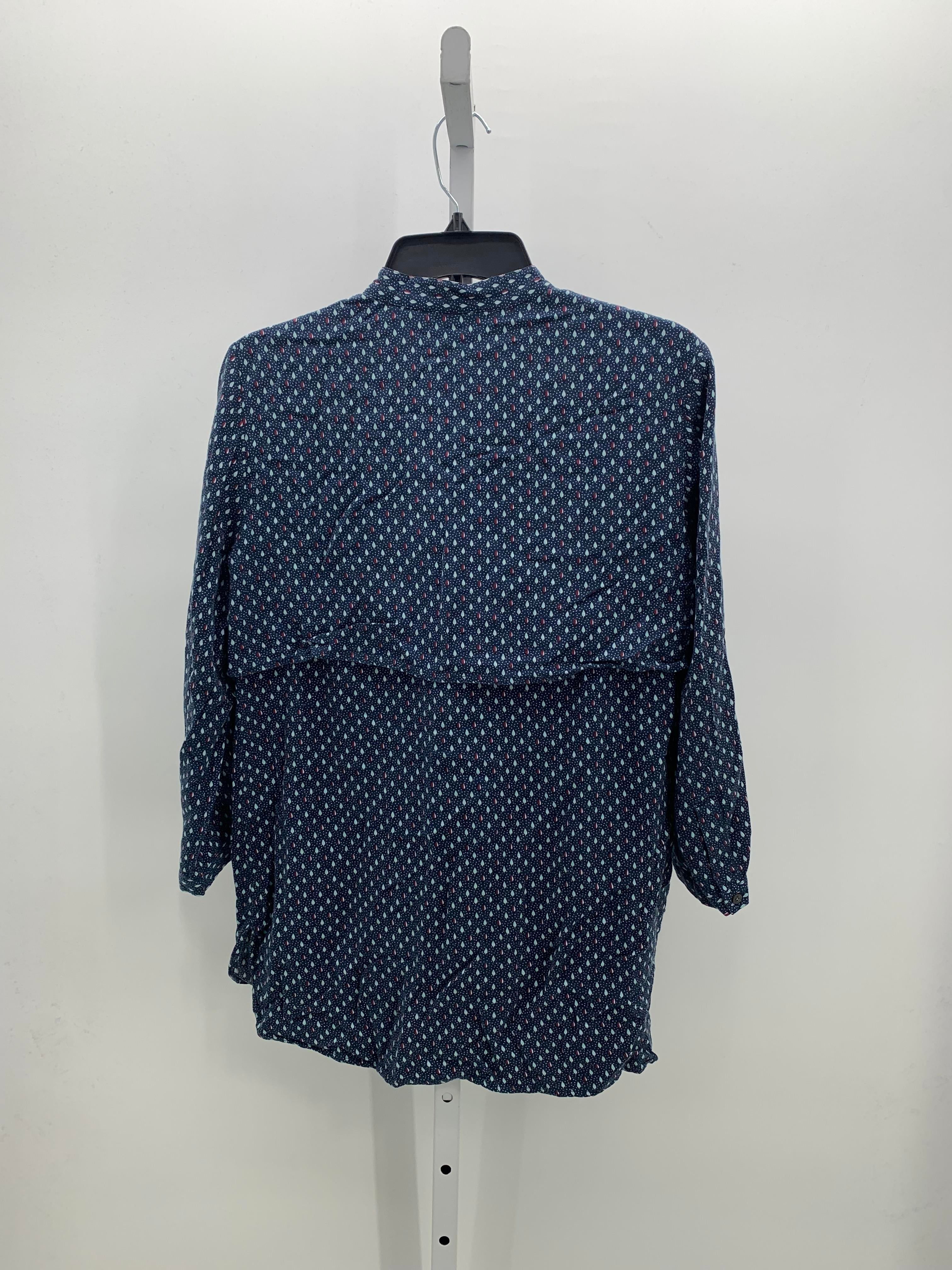 LL Bean Size 8 Misses 3/4 Sleeve Shirt