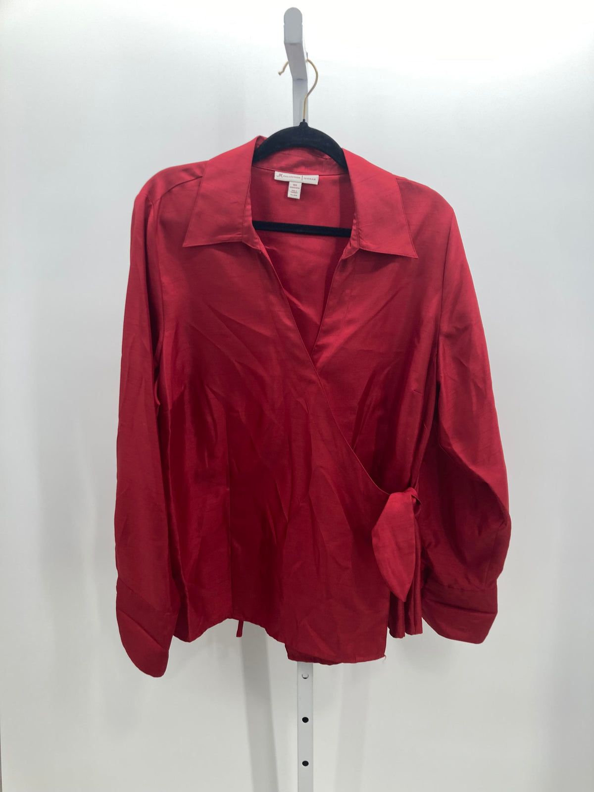 JM Collection Size 18 W Womens Long Sleeve Shirt