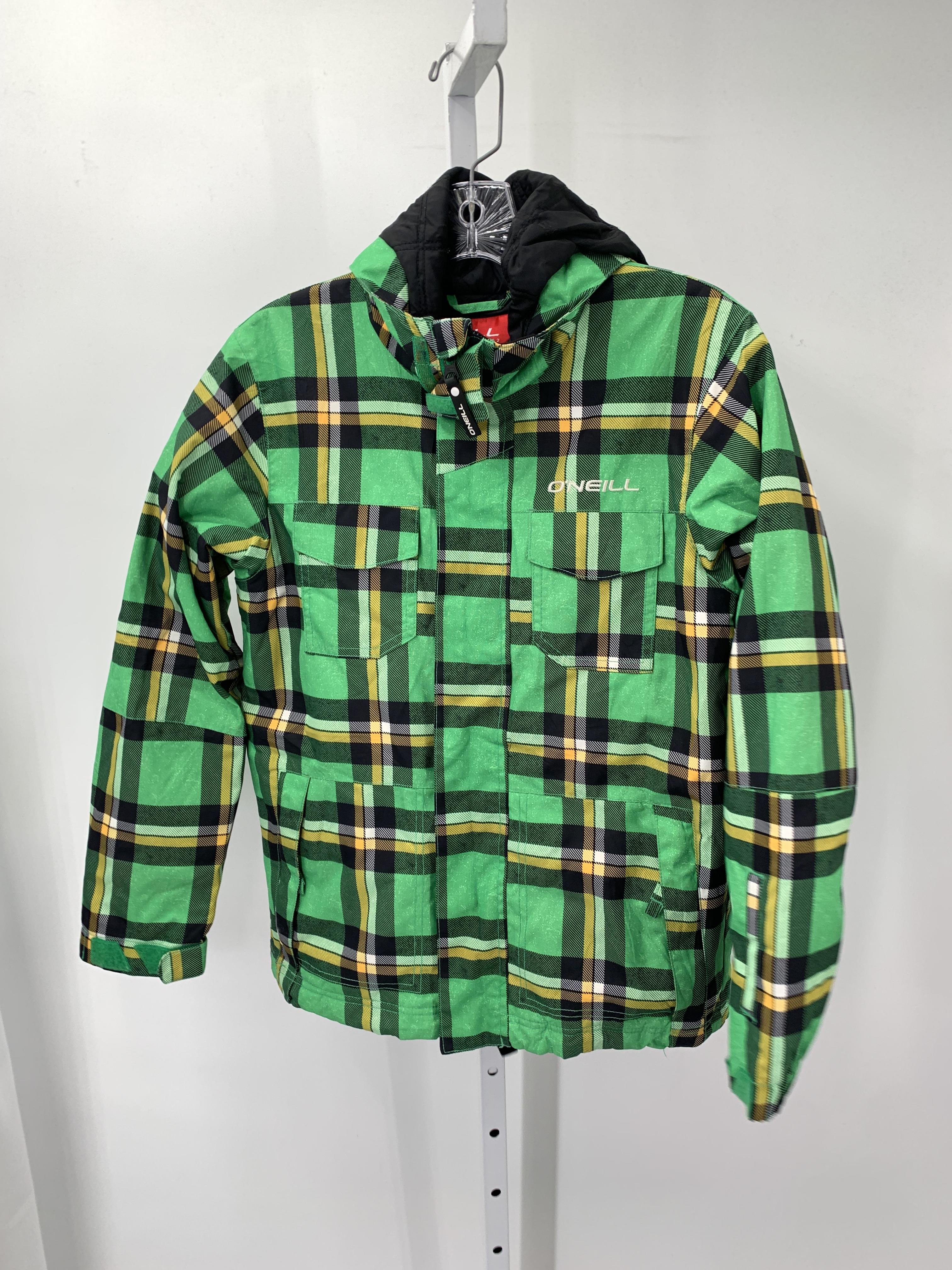 PLAID HOODED ZIP JACKET