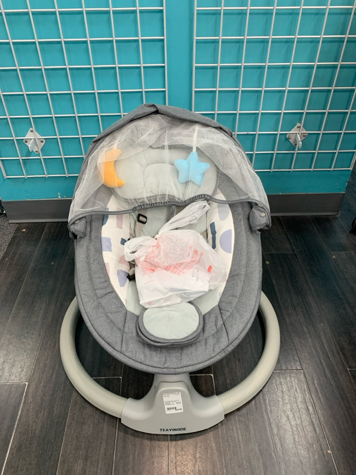 Teayingde Baby Swing for Infants APP Remote Bluetooth Control