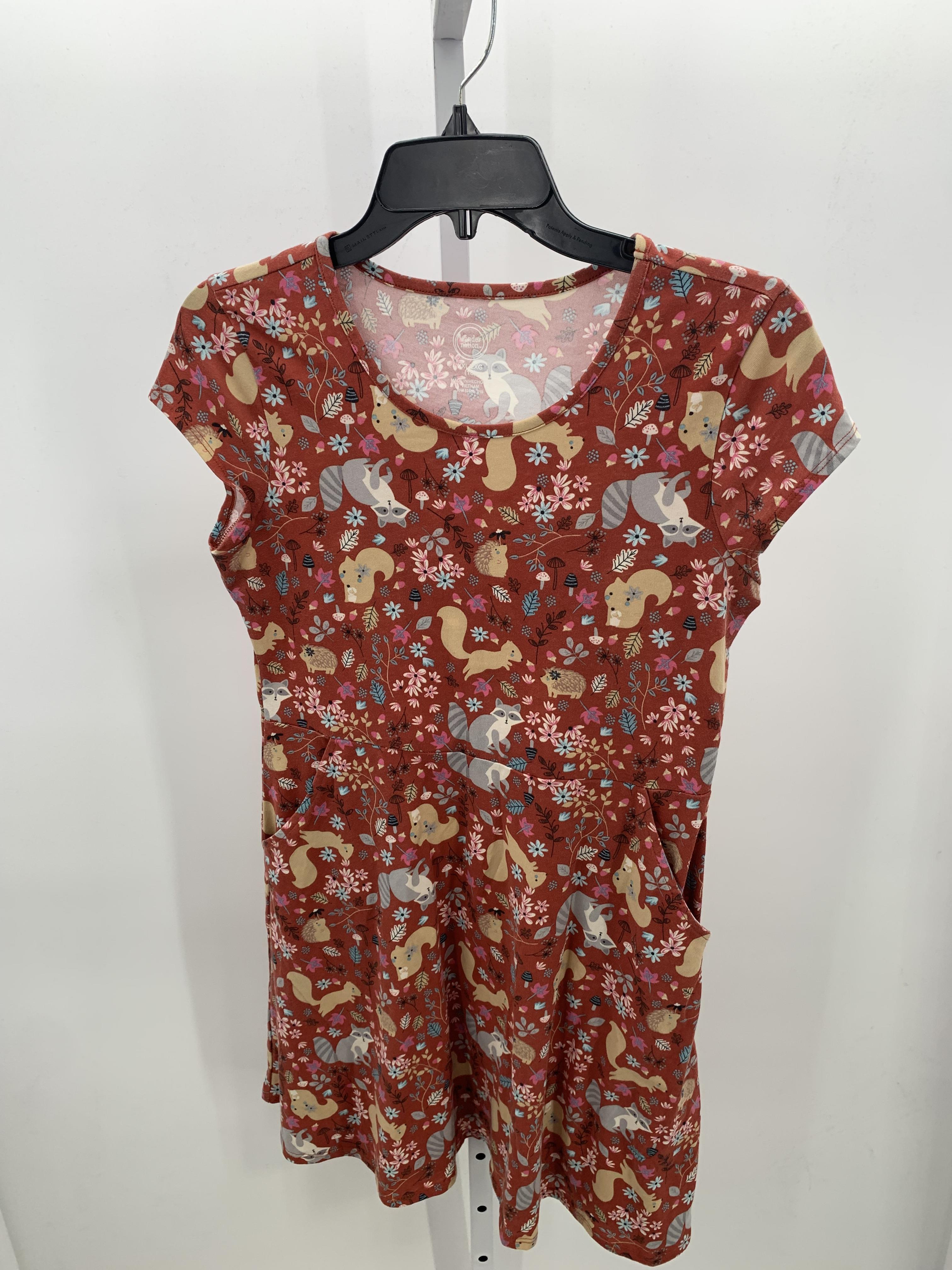 Wonder Nation Size 18 Girls Short Sleeve Dress