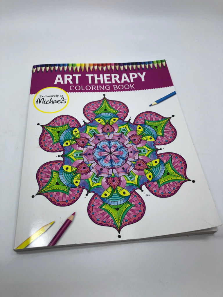 ART THERAPY COLORING BOOK.