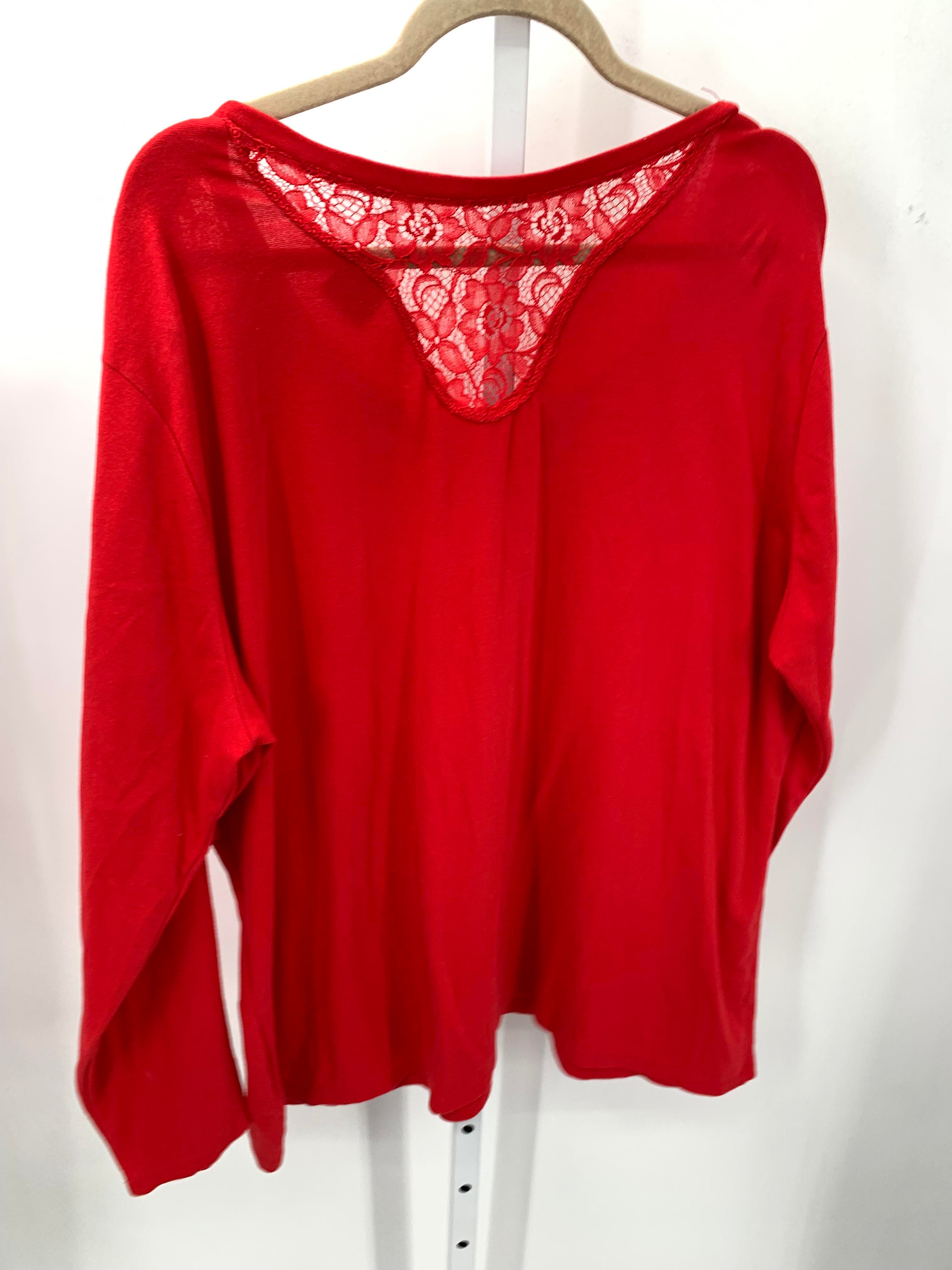 Faded Glory Size 4X Womens Long Sleeve Shirt