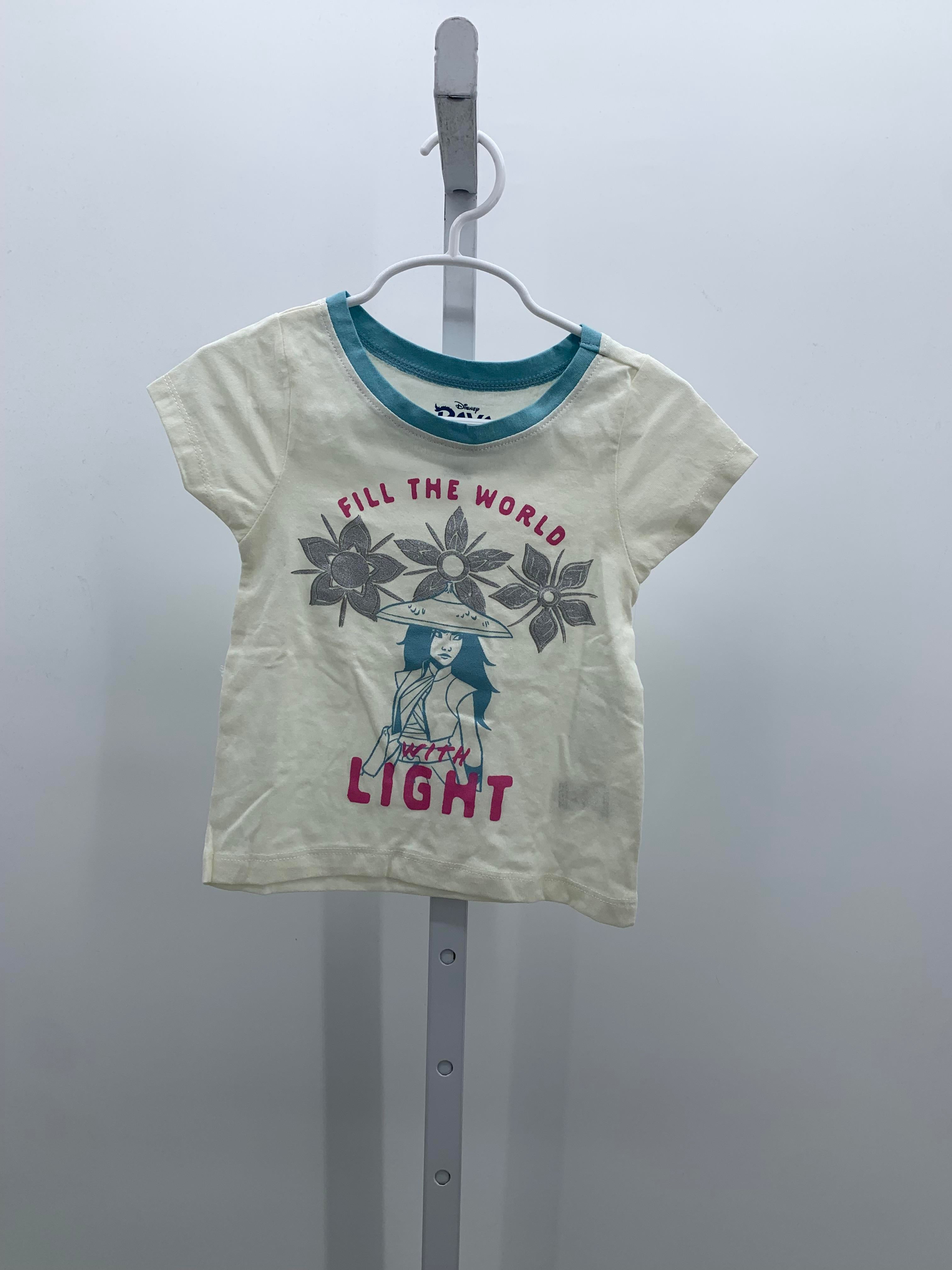 Disney Size 3T Girls Short Sleeve Shirt