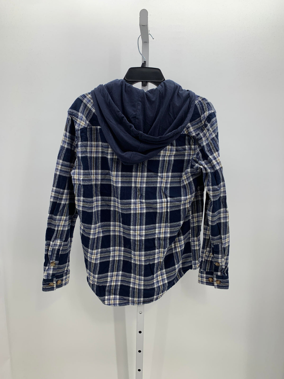 HOODED WHITE PLAID