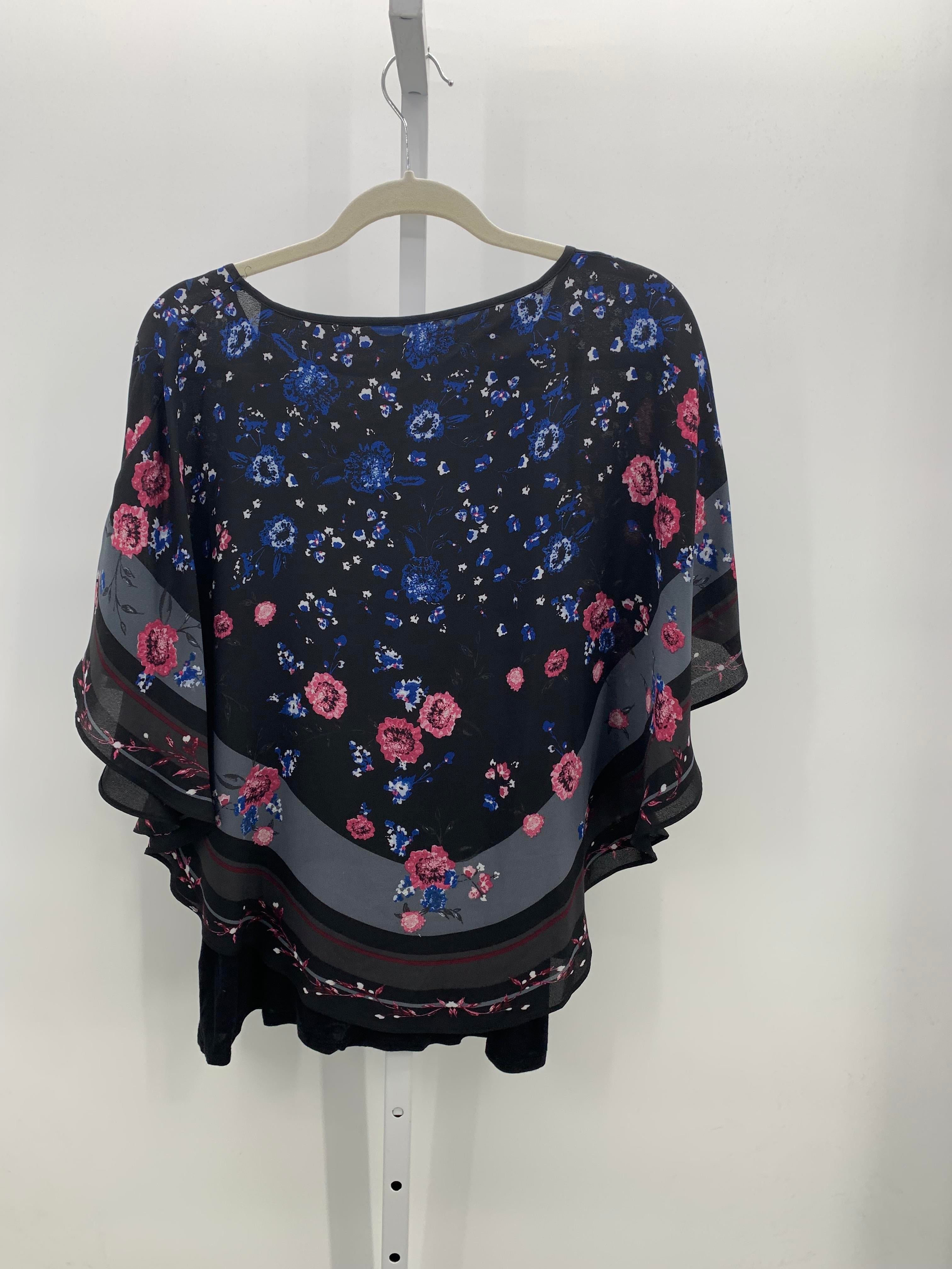 Elle Size Extra Large Misses Short Sleeve Shirt