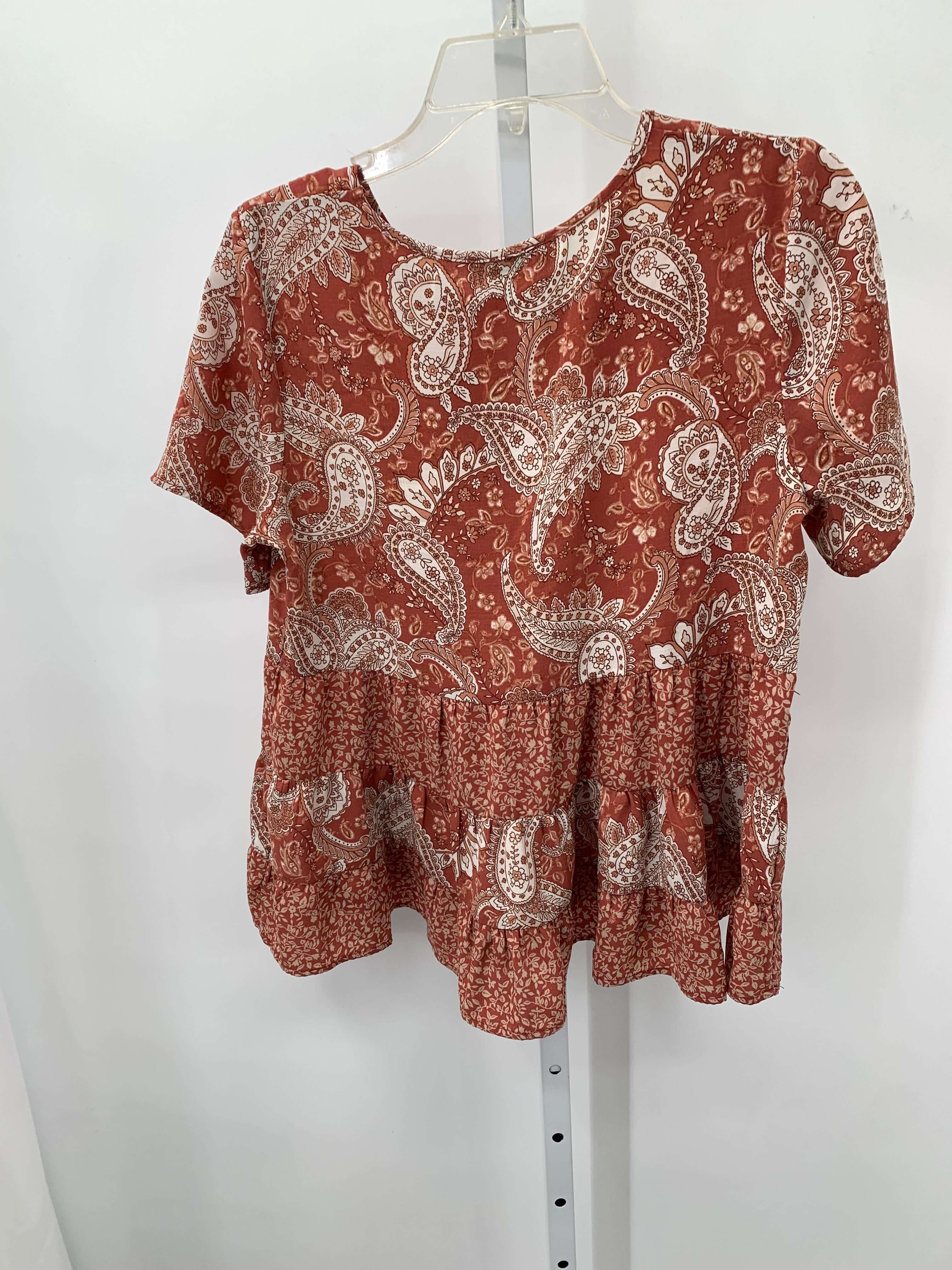 Paper Crane Size Medium Misses Short Sleeve Shirt