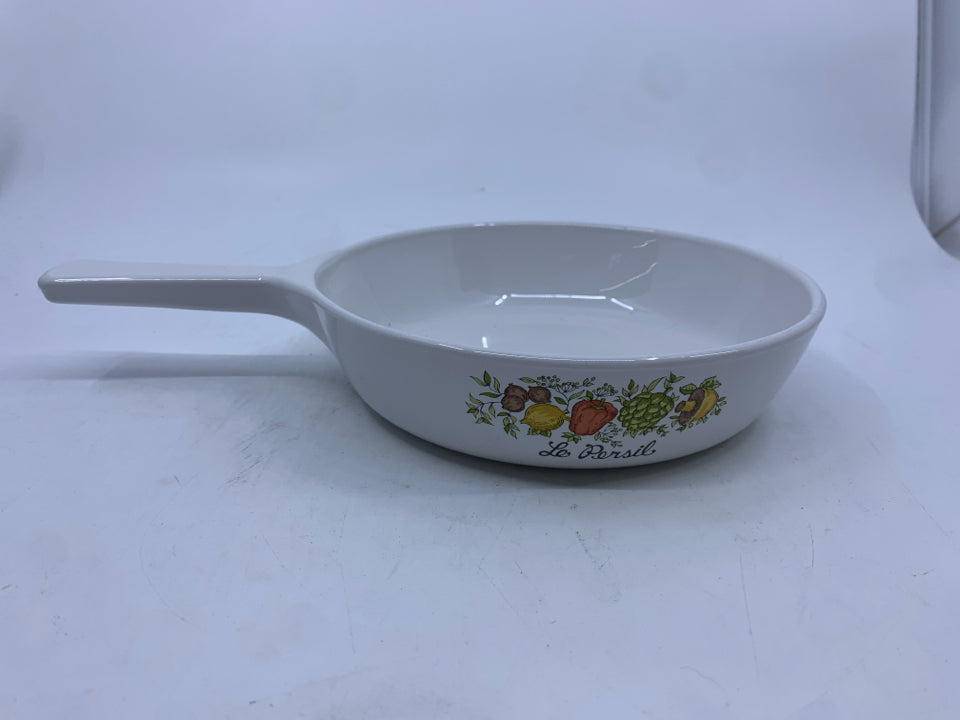 CORNING WARE LA PERSIL SPICE OF LIFE SKILLET.