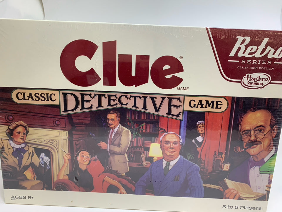 NIB CLUE RETRO BOARD GAME.