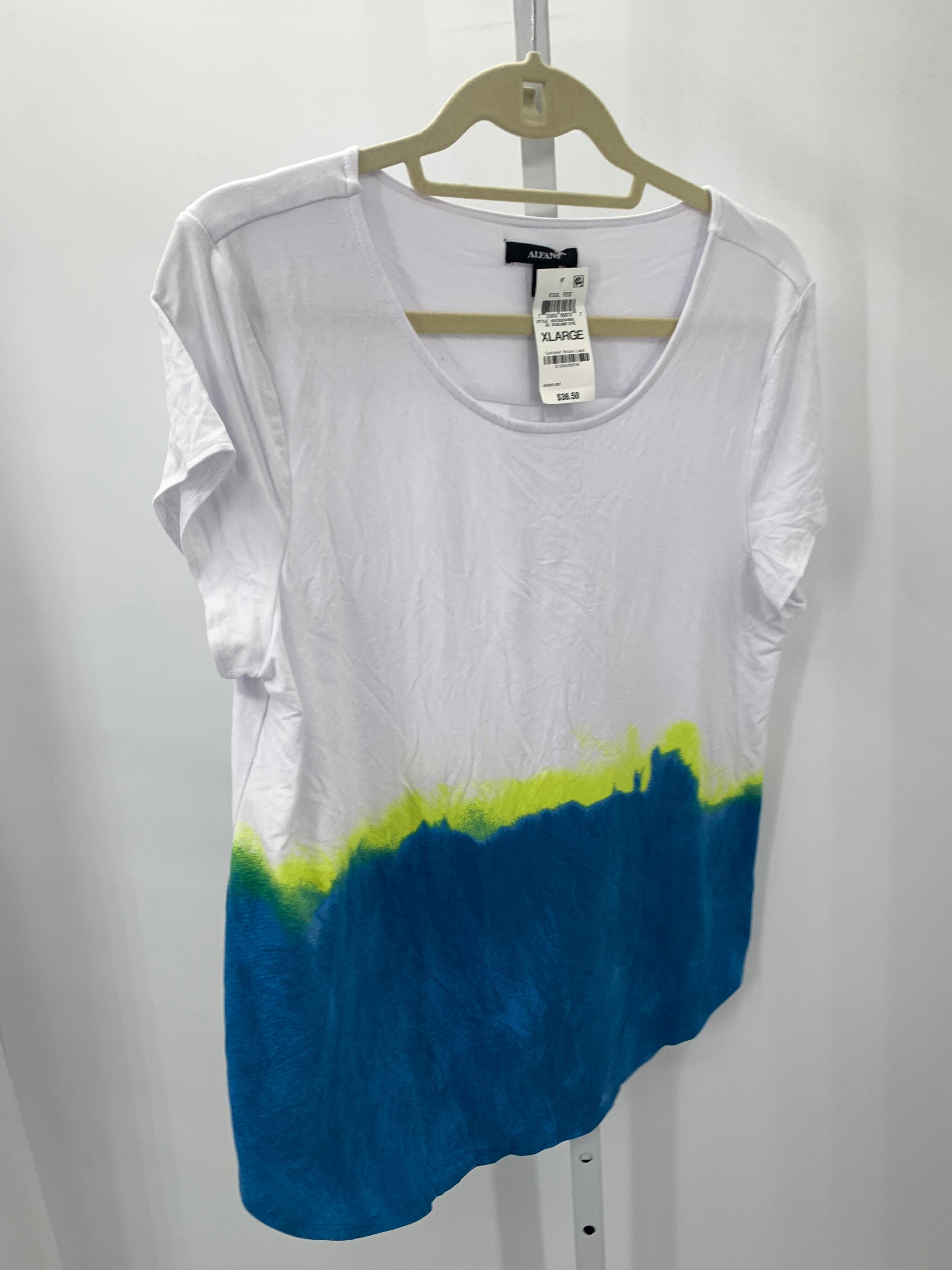 Alfani Size Extra Large Misses Short Sleeve Shirt