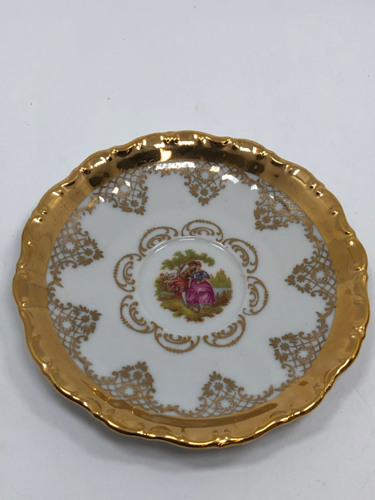 13PC VTG GOLD BAVARIA GERMANY TEA SET.
