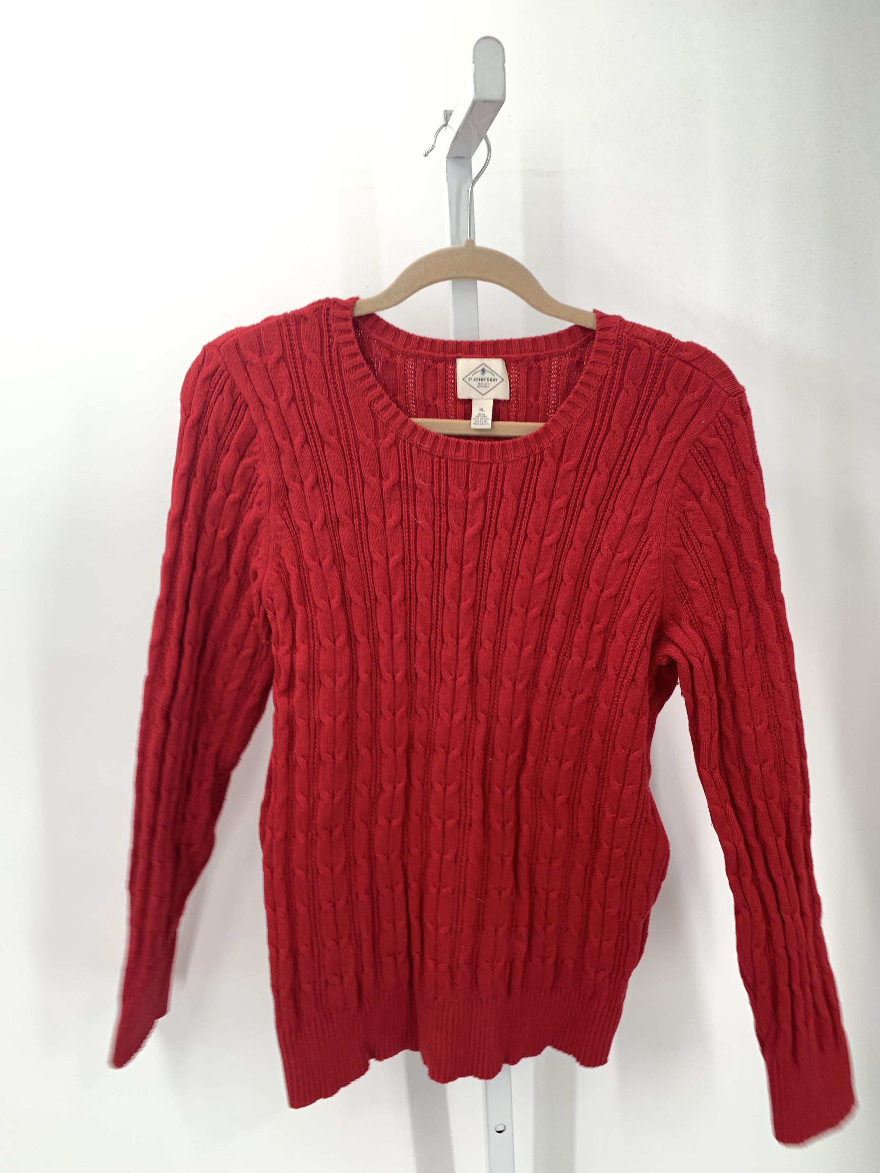 St. Johns Bay Size Extra Large Misses Long Slv Sweater