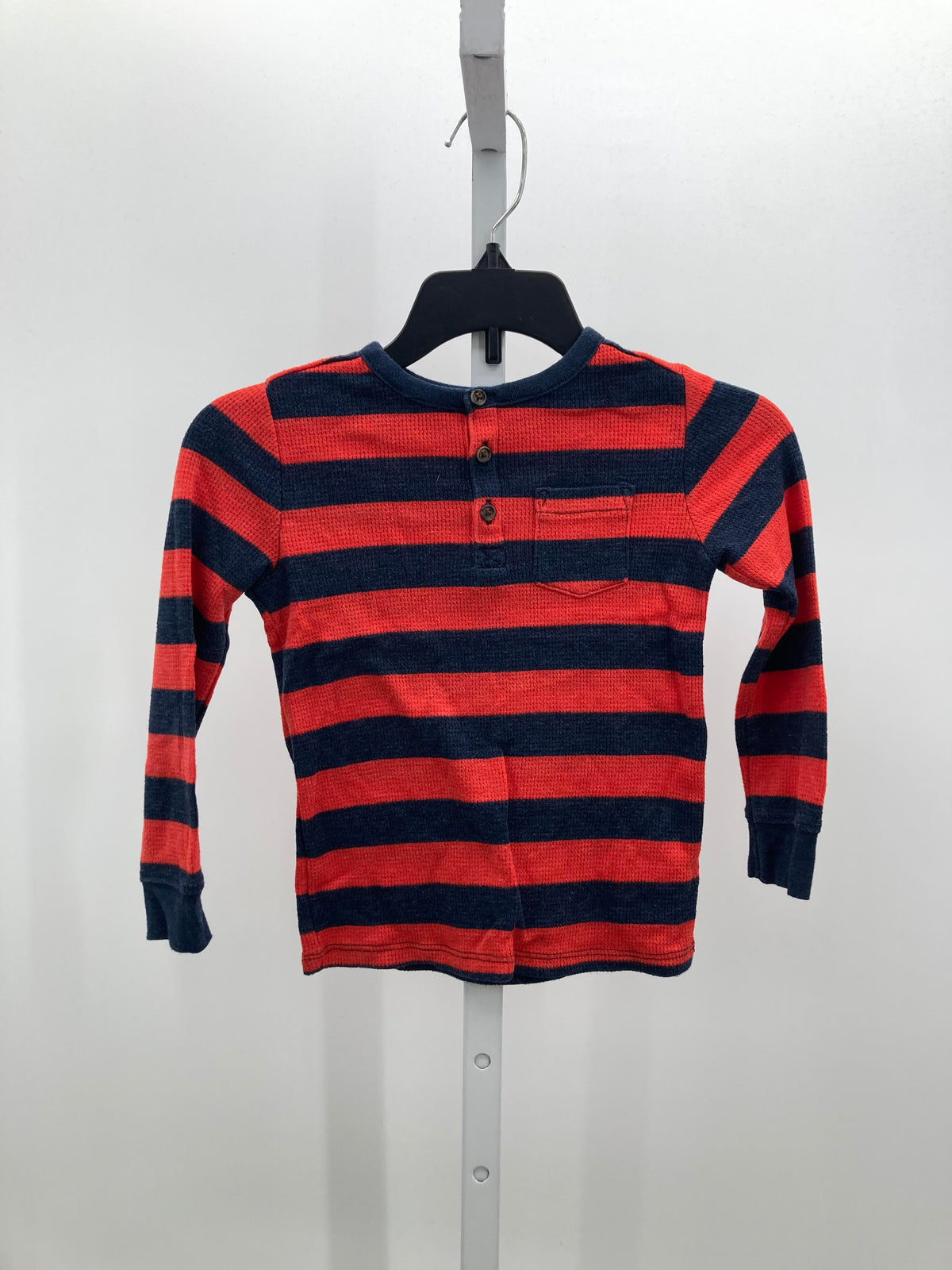 RED STRIPES WAFFLE KNIT