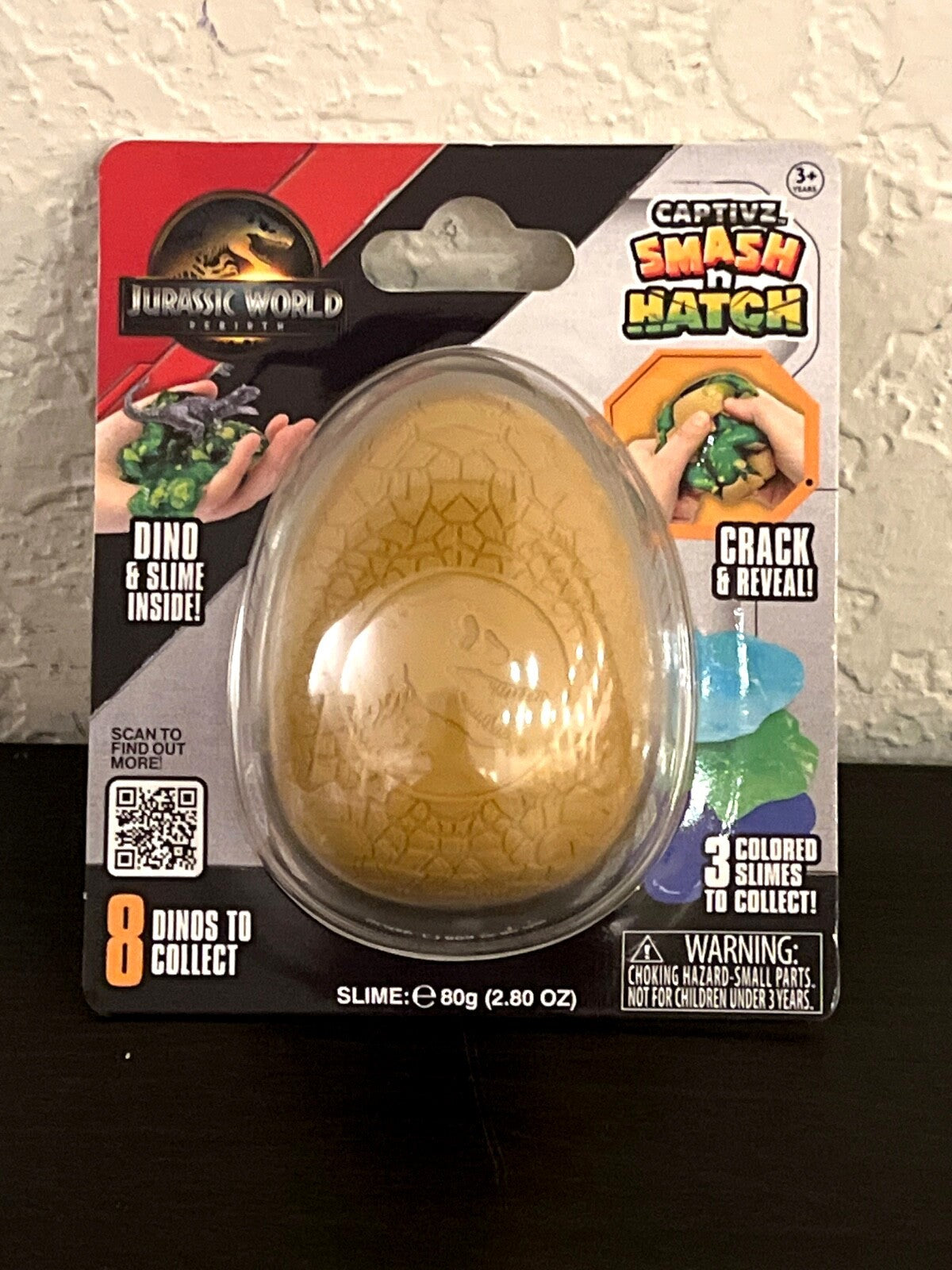 Jurassic World Rebirth Captivz Smash N Hatch Dinosaur Collectible Action Figure