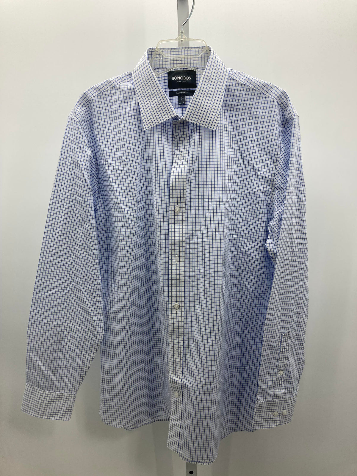 BLUE PLAID TAILORED SLIM FIT