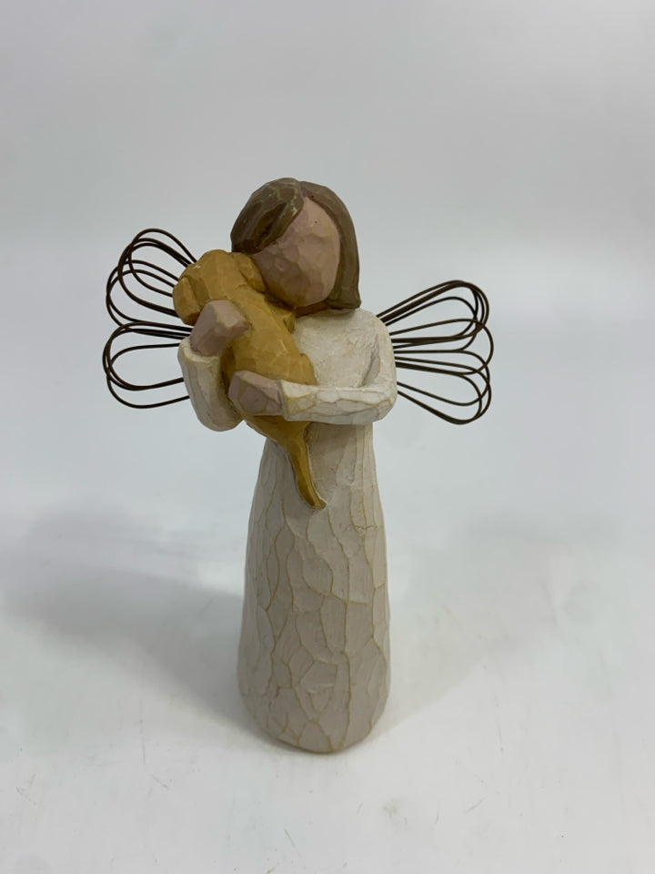 ANGEL OF FRIENDSHIP WILLOW TREE FIGURE W/DOG.