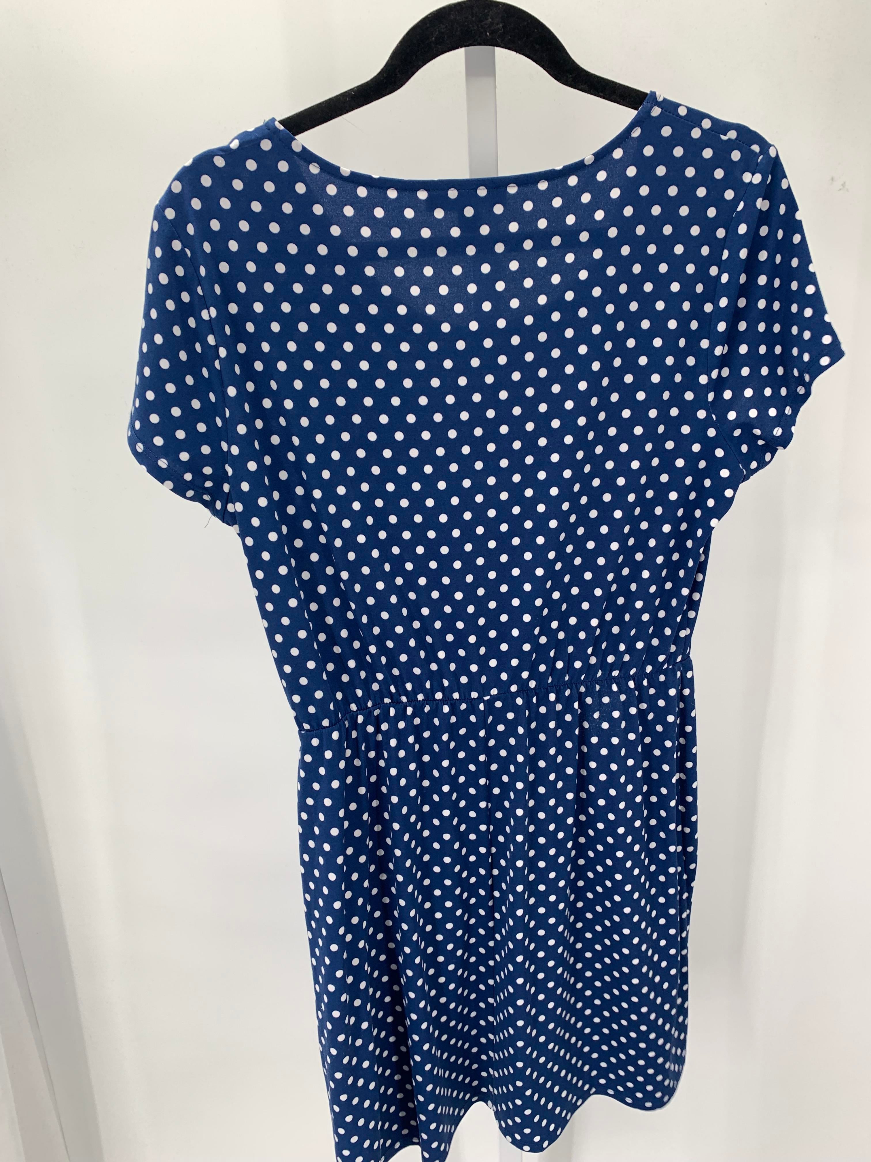 MSK Size Large Misses Short Sleeve Dress