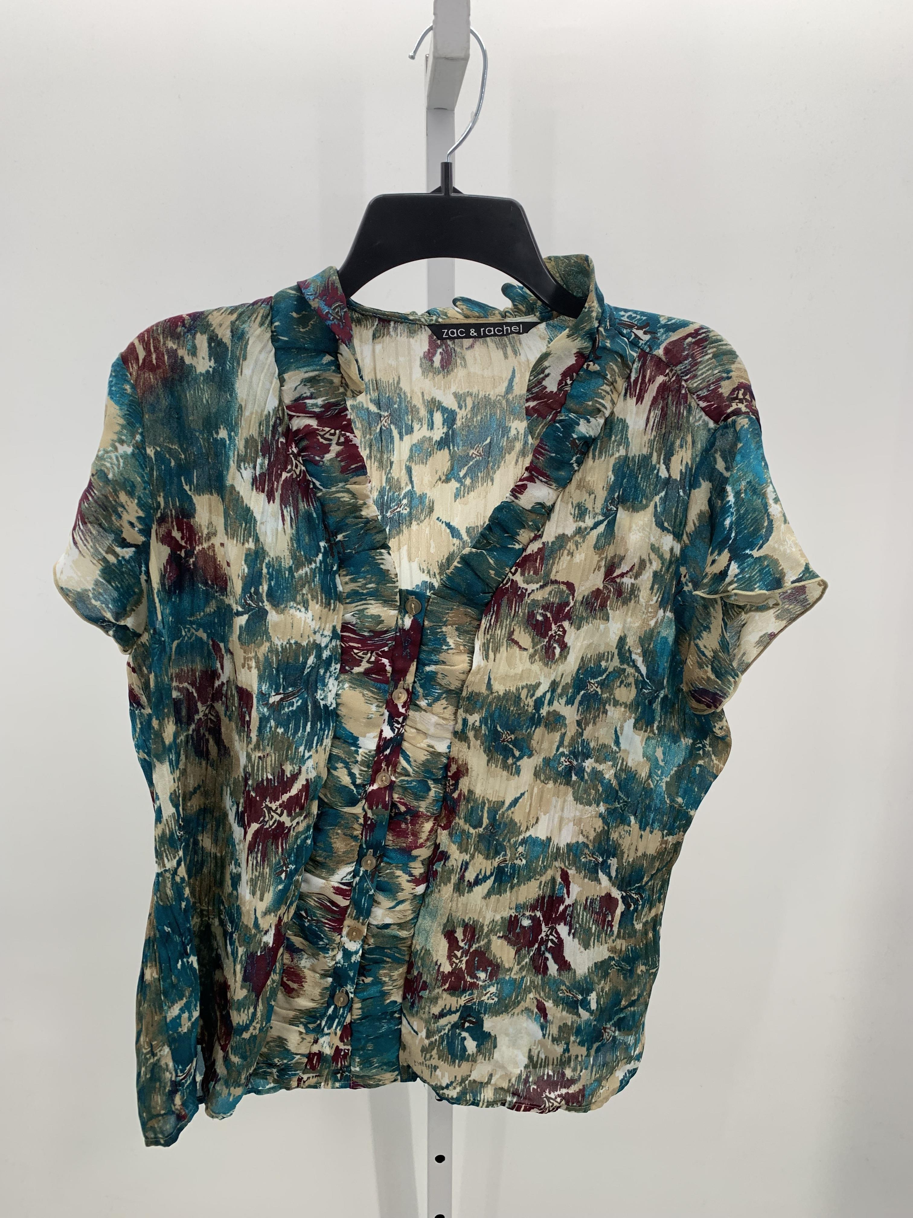 Zac & Rachel Size Large Misses Short Sleeve Shirt
