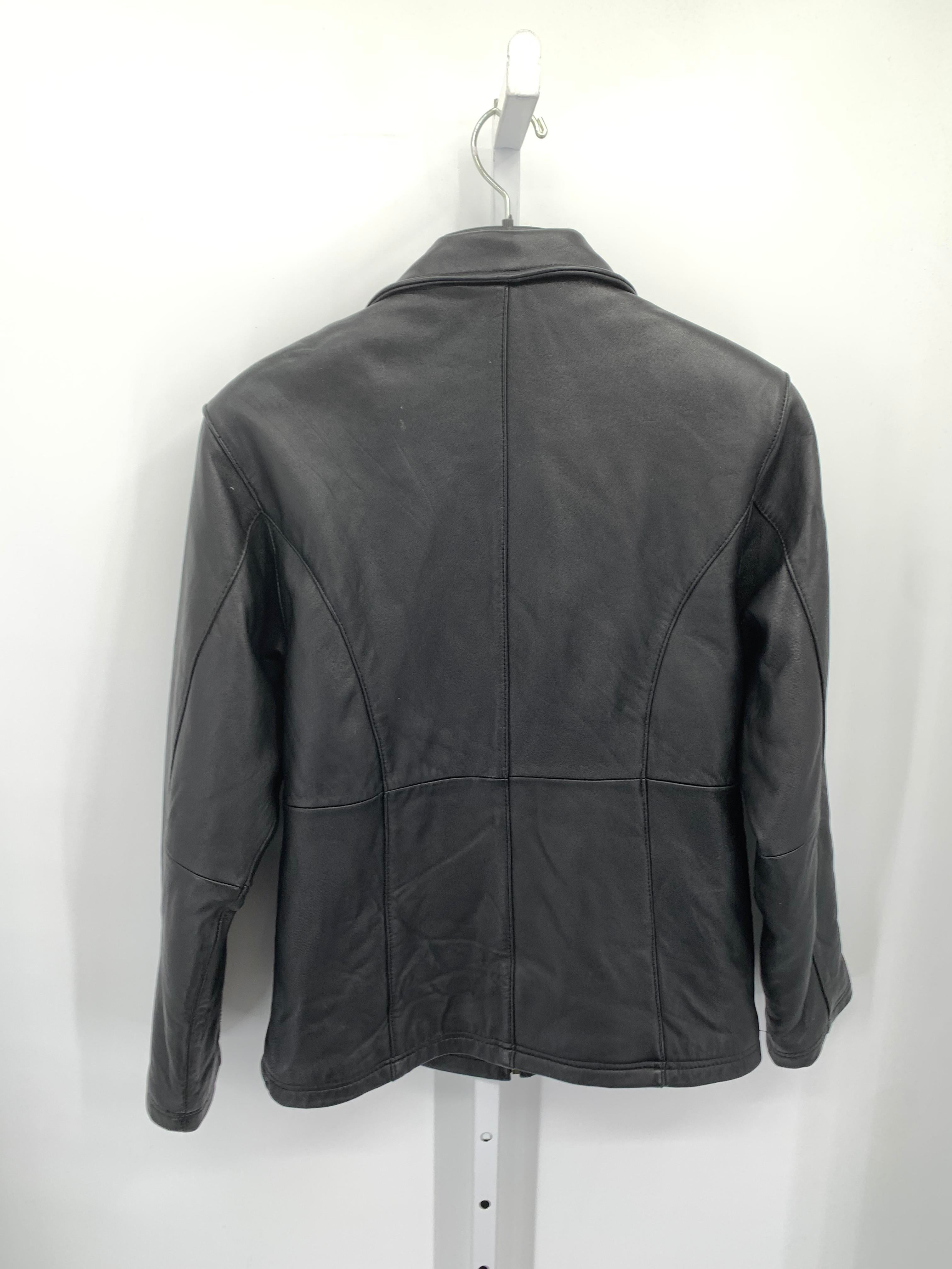 GENUINE LEATHER ZIP JACKET.