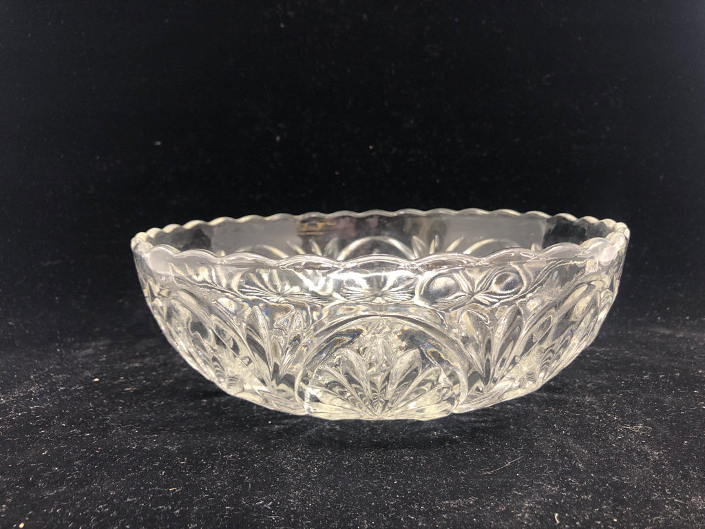 CUT GLASS BOWL.