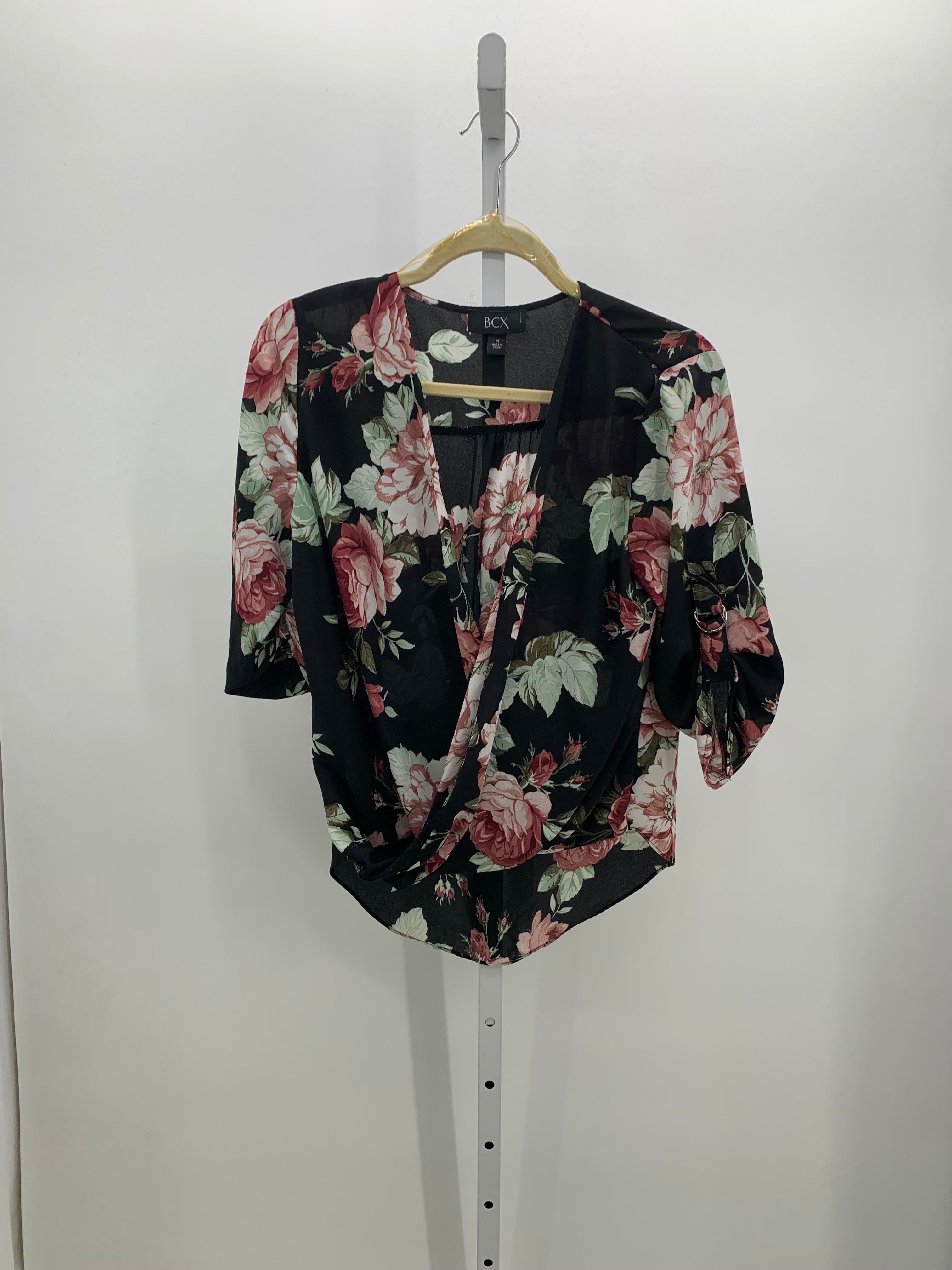 BCX Size Medium Juniors 3/4 Sleeve Shirt