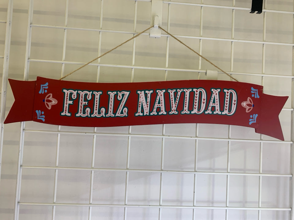 RED FELIX NAVIDAD SIGN.