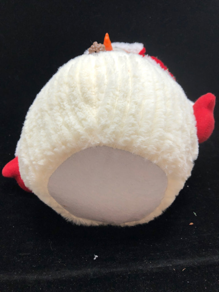 PLUSH STANDING SNOWMAN.