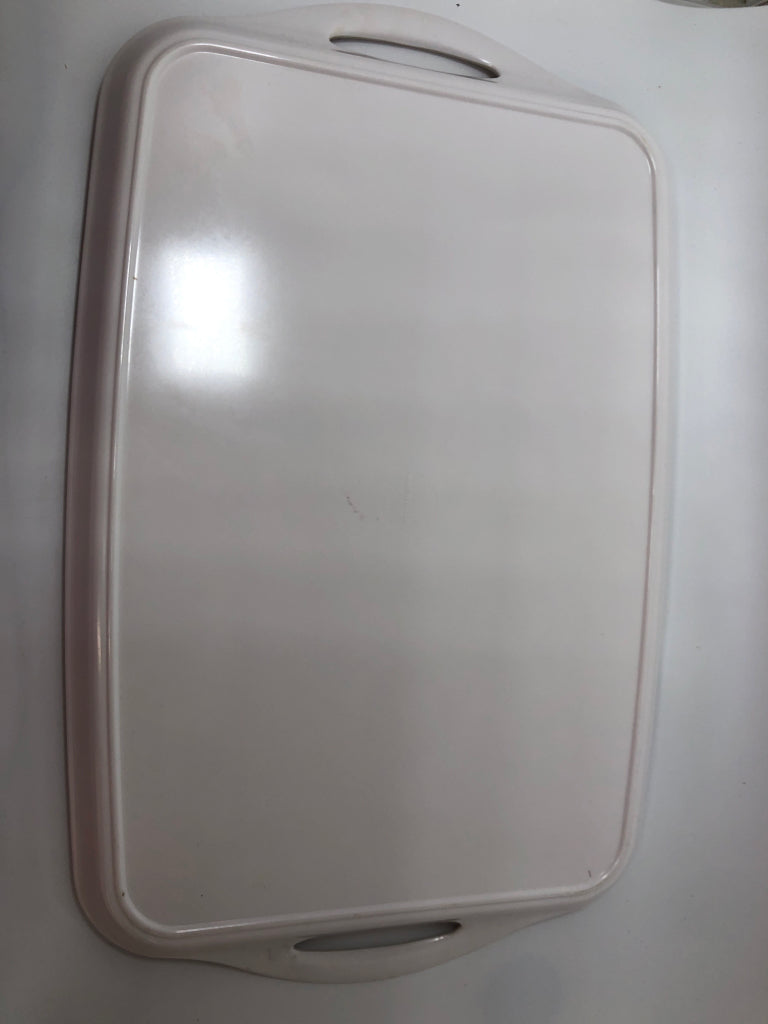 PINK ROSE MELAMINE TRAY.