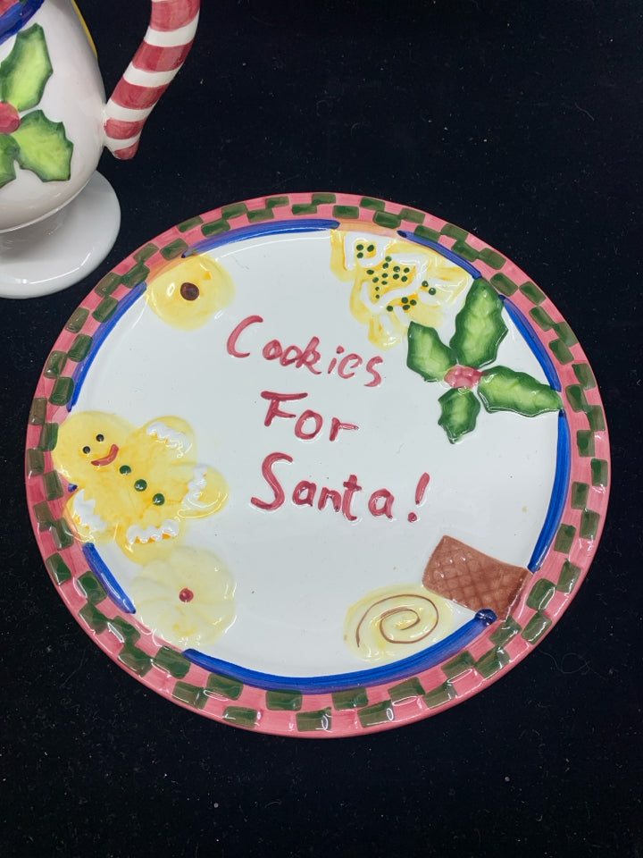 2pc COOKIES AND MILK PLATE + MUG FOR SANTA.